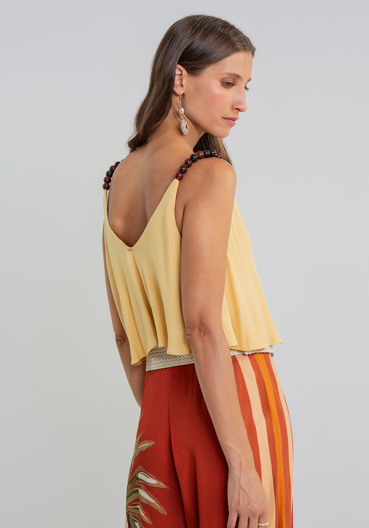 Blusa Cropped Al&ccedil;as Bolas, , large.