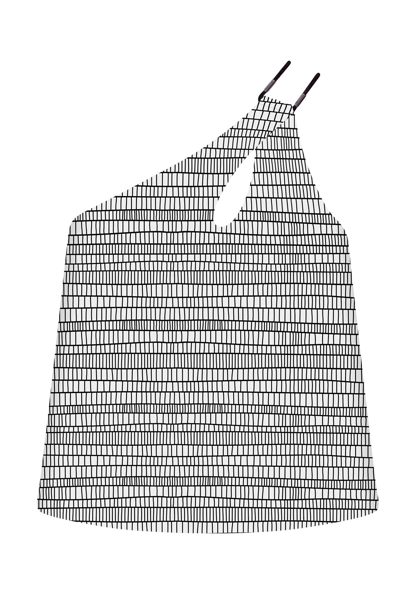 Blusa Um Ombro S&oacute; Estampada, , large.