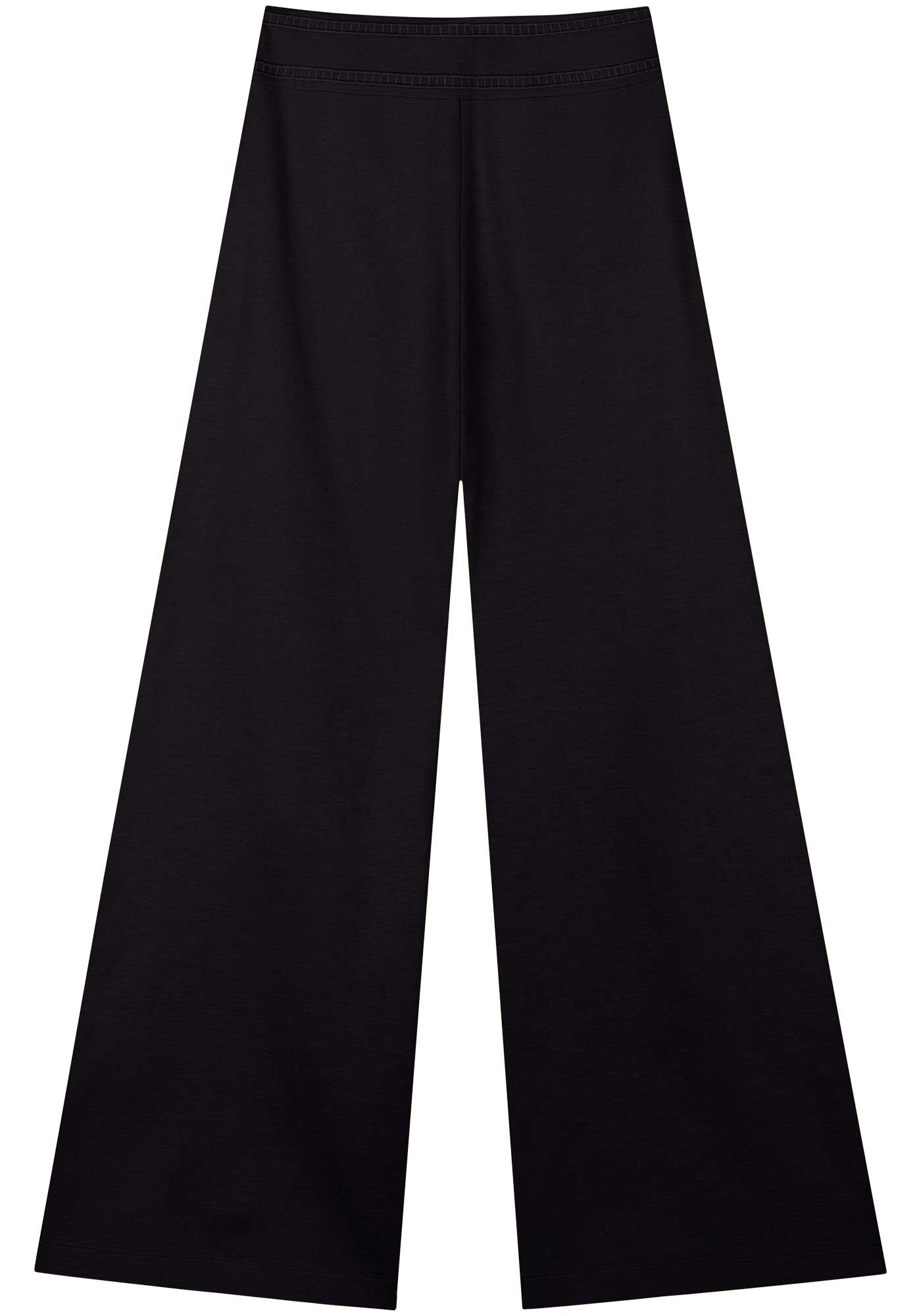 Cal&ccedil;a Pantalona Com Cintura Alta E C&oacute;s Bordado, , large.
