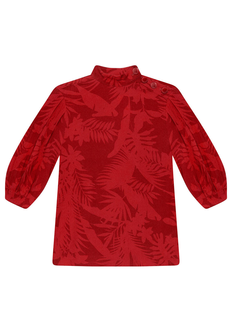 Blusa Manga 3/4 Gola Botões, . Blusa Manga 3/4 Gola Botões, , large.