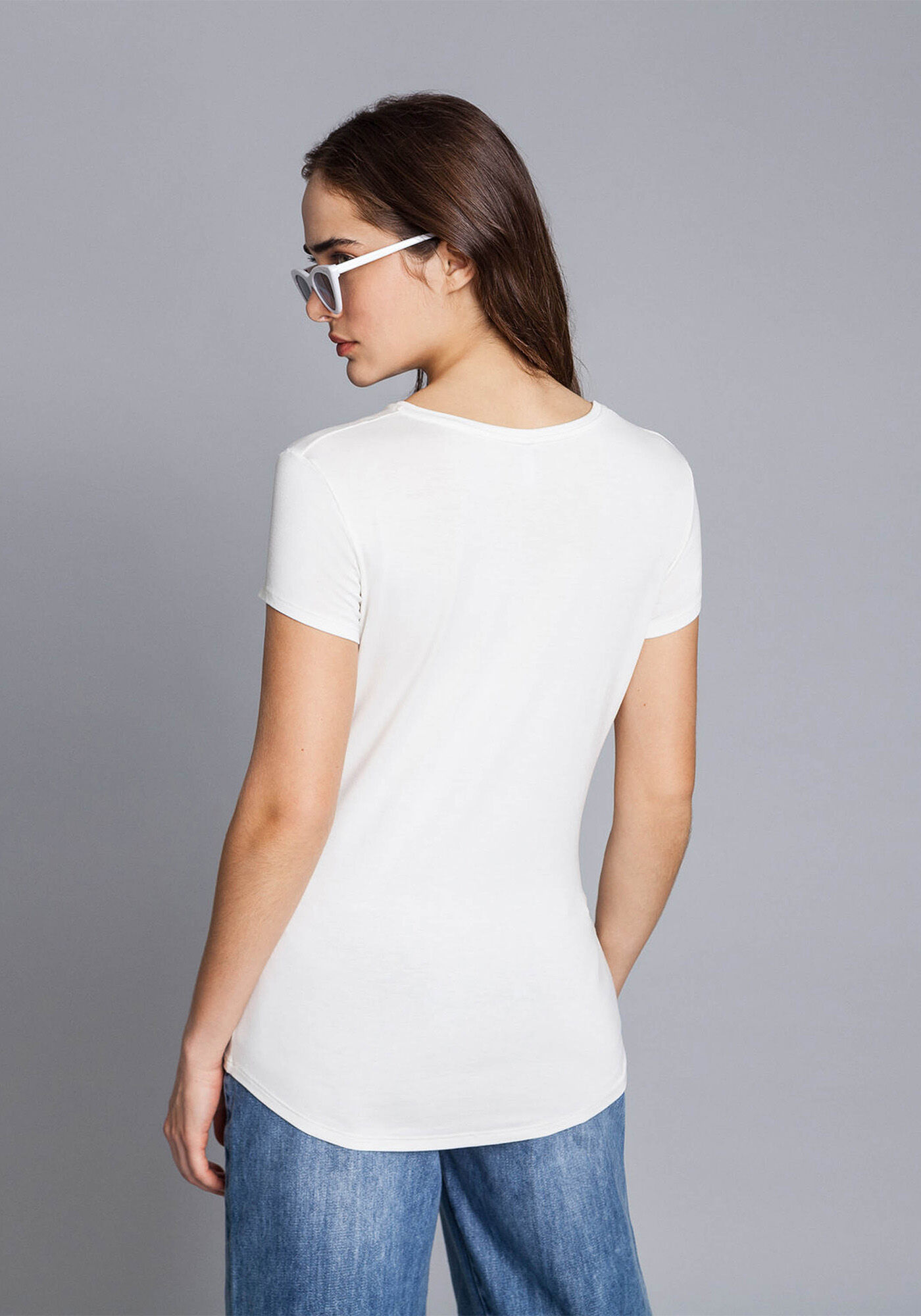 Blusa Ecovero Estampada Bordo Helado, , large.