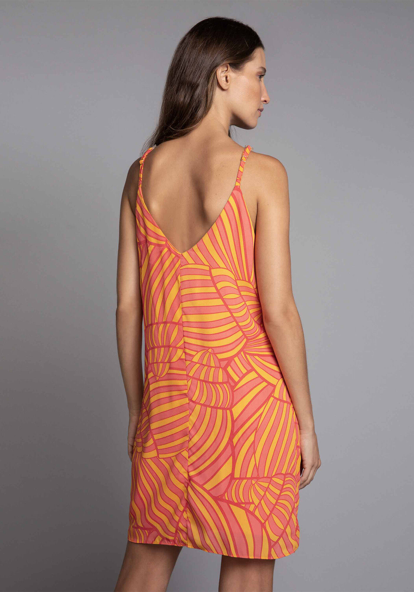 Vestido Corrente Estampa Shell, , large.