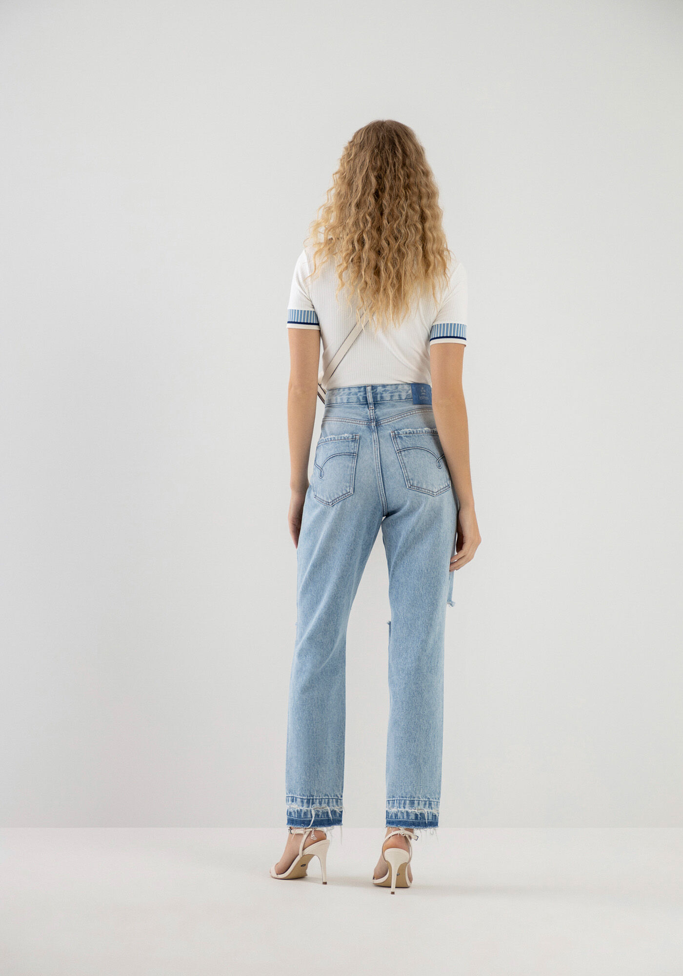 Cal&ccedil;a Jeans Mom Destroyed Clara, JEANS, large.