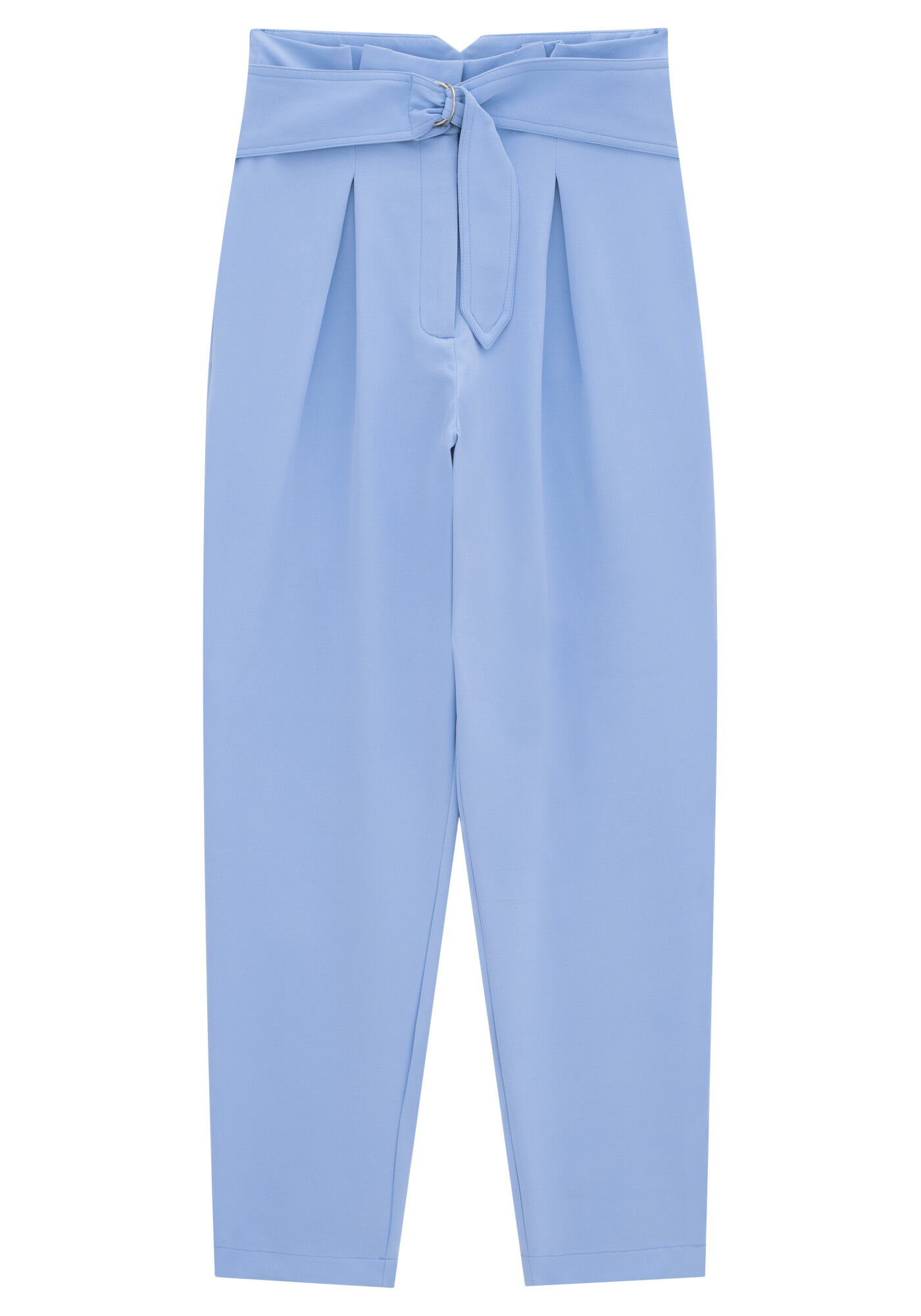 Cal&ccedil;a Carrot em Tecido Petra com Cinto, , large.