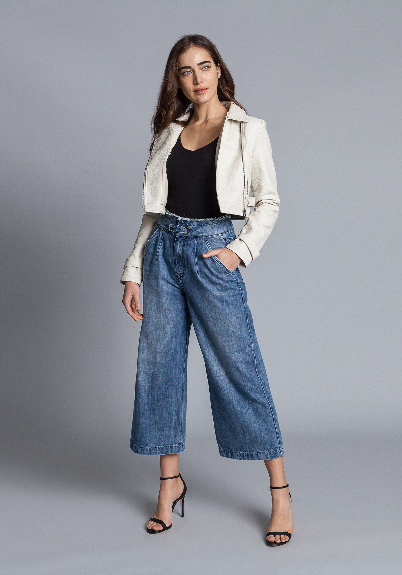 Cal a Pantacourt Jeans Lez a Lez
