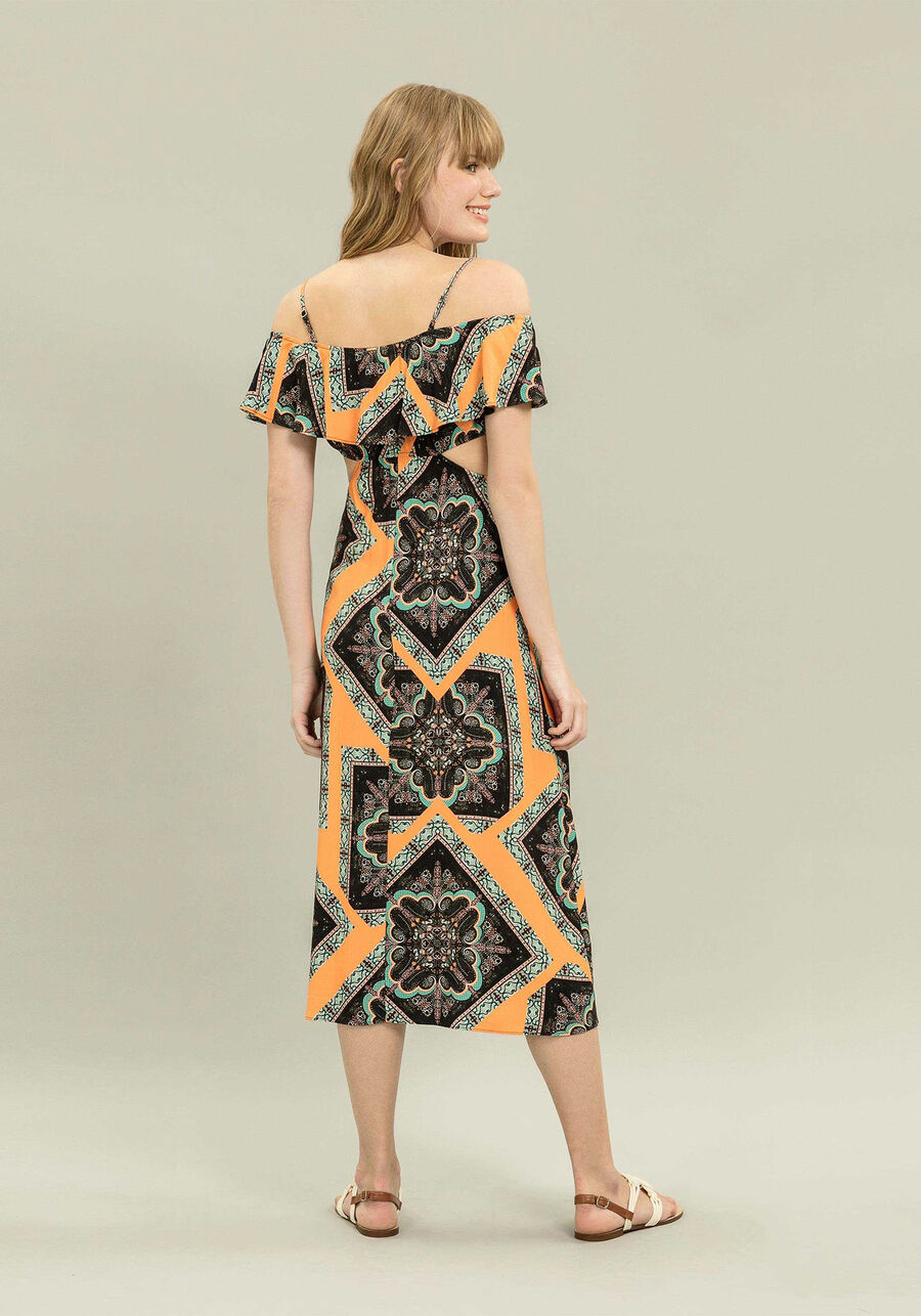 Vestido Mídi Estampa, . Vestido Mídi Estampa, , large.