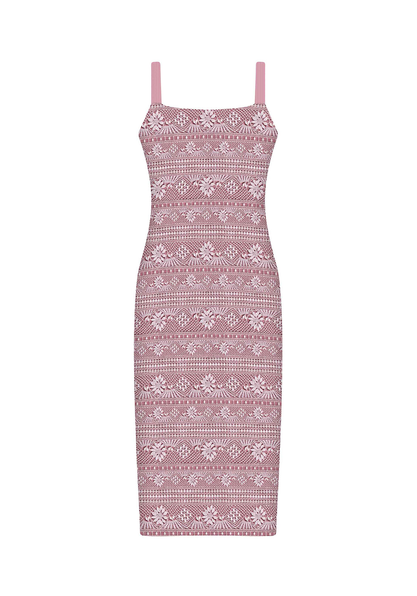 Vestido Malha Canelado Wave Midi, , large.