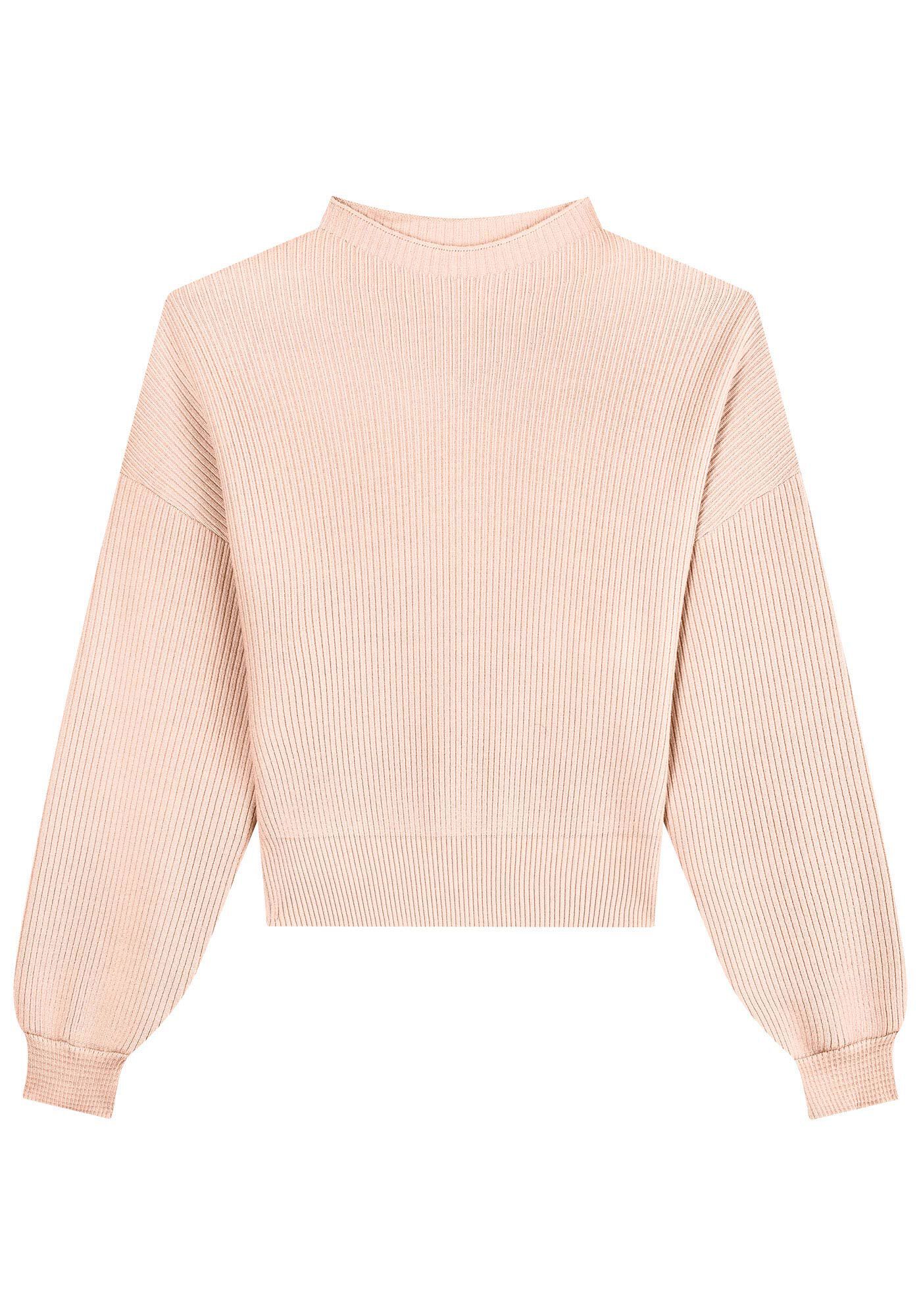 Blus&atilde;o em Tric&ocirc; com Manga Bufante, , large.