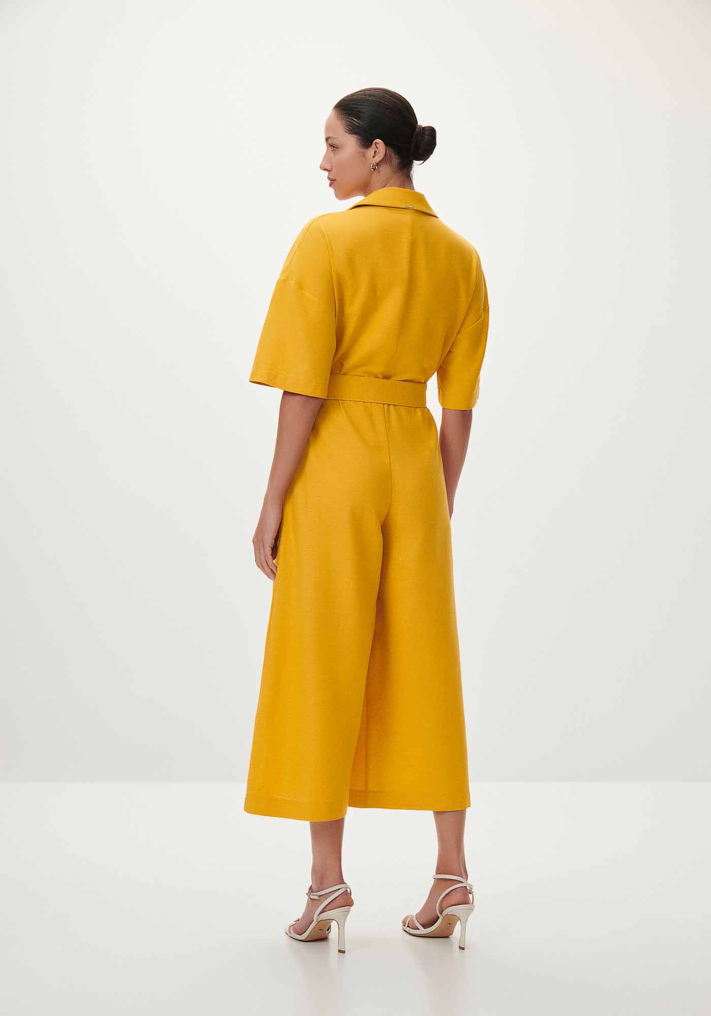 Macac&atilde;o Midi Manga Curta Utilit&aacute;rio com Cinto, , large.