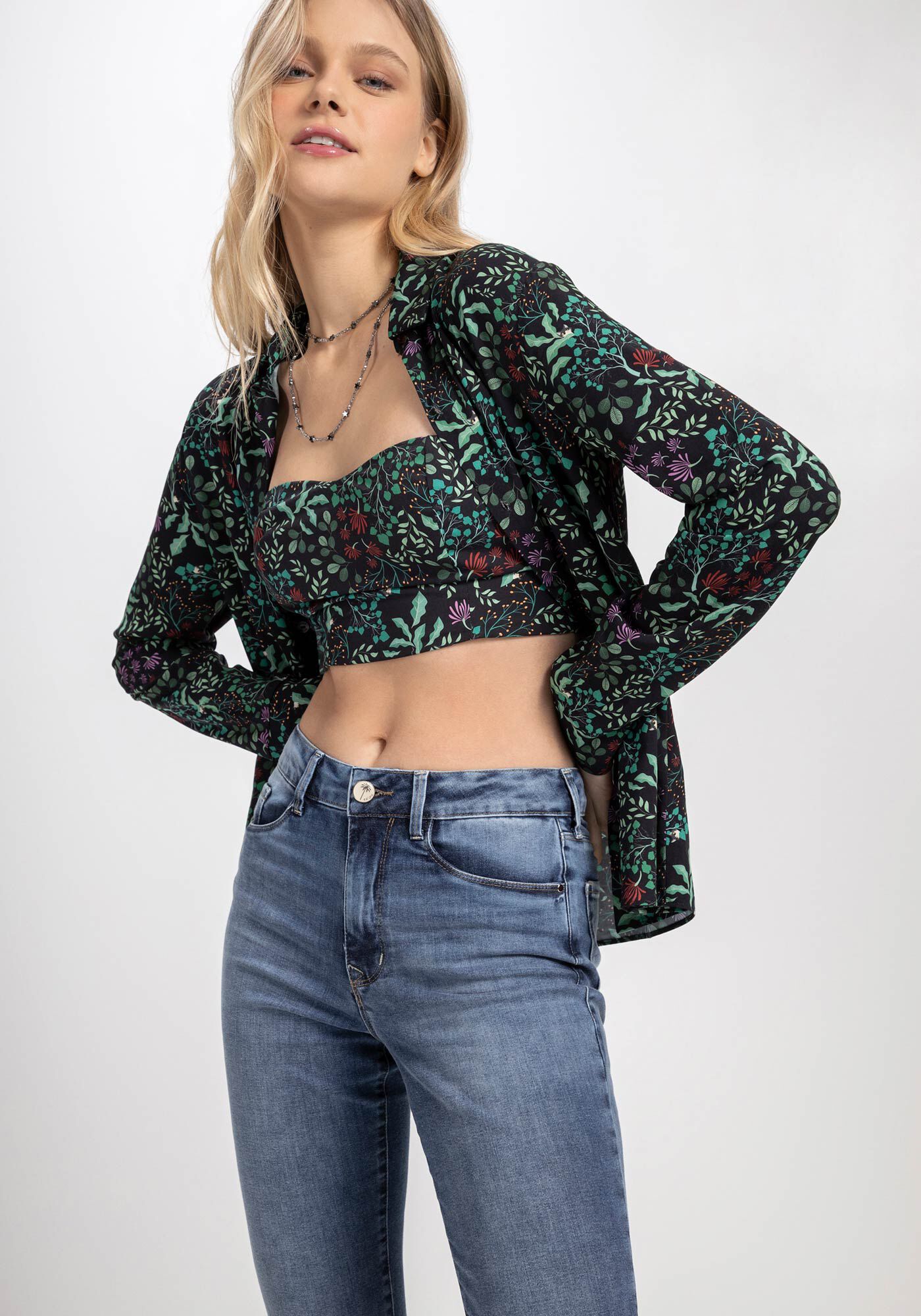 Cal&ccedil;a Jeans Boot Cut com Cintura Super Alta, JEANS, large.