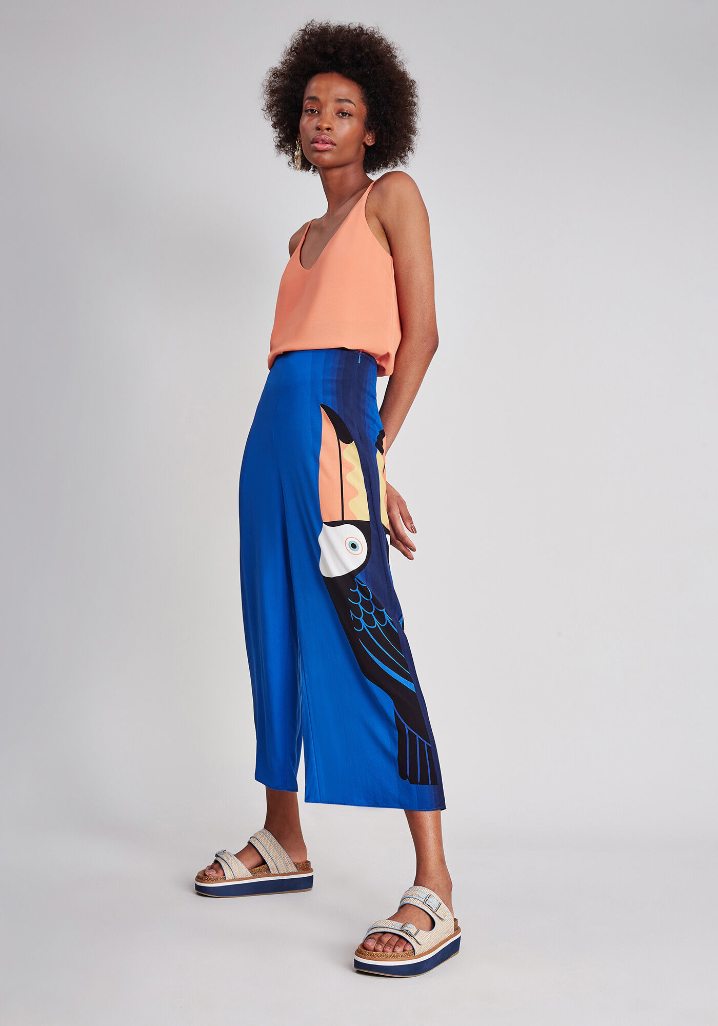 Calça pantacourt 2024 zara