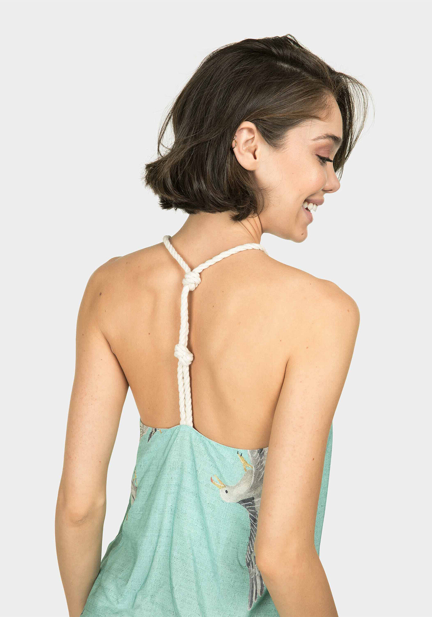 Blusa com Al&ccedil;as Corda Estampa, , large.