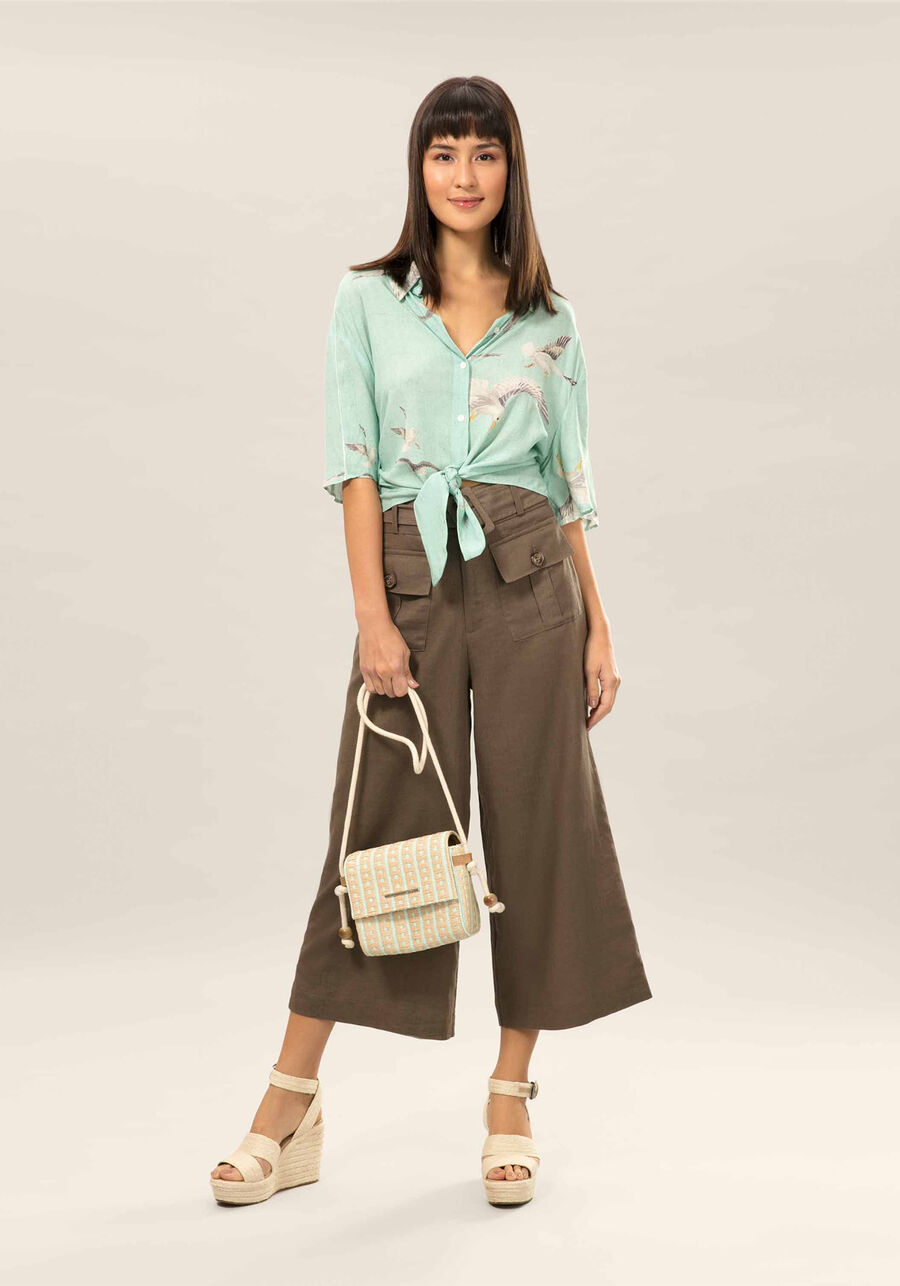 Camisa Cropped Com Amarração Estampa  Ventura, . Camisa Cropped Com Amarração Estampa  Ventura, , large.