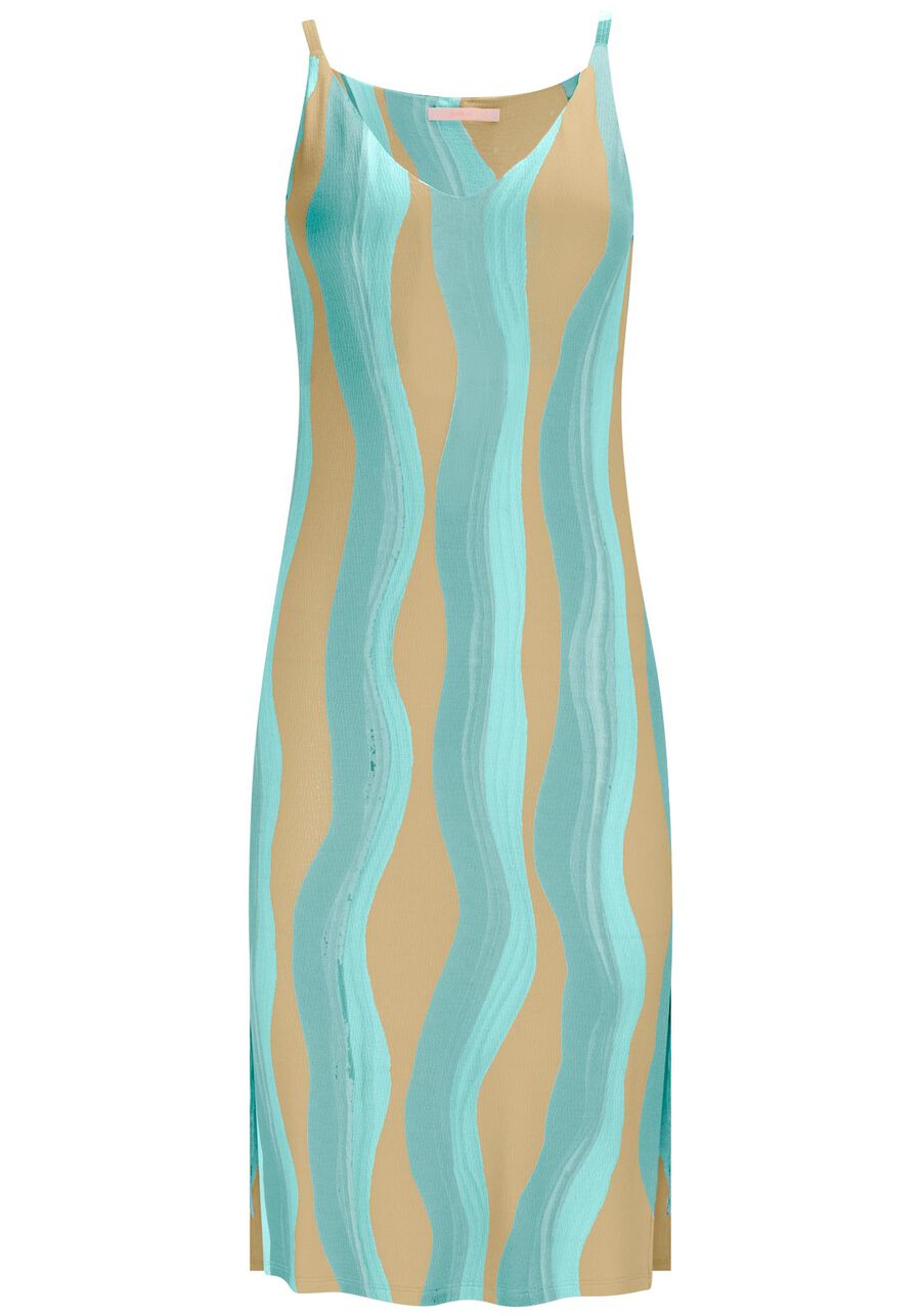 Vestido Midi Estampado com Decote V, . Vestido Midi Estampado com Decote V, , large.