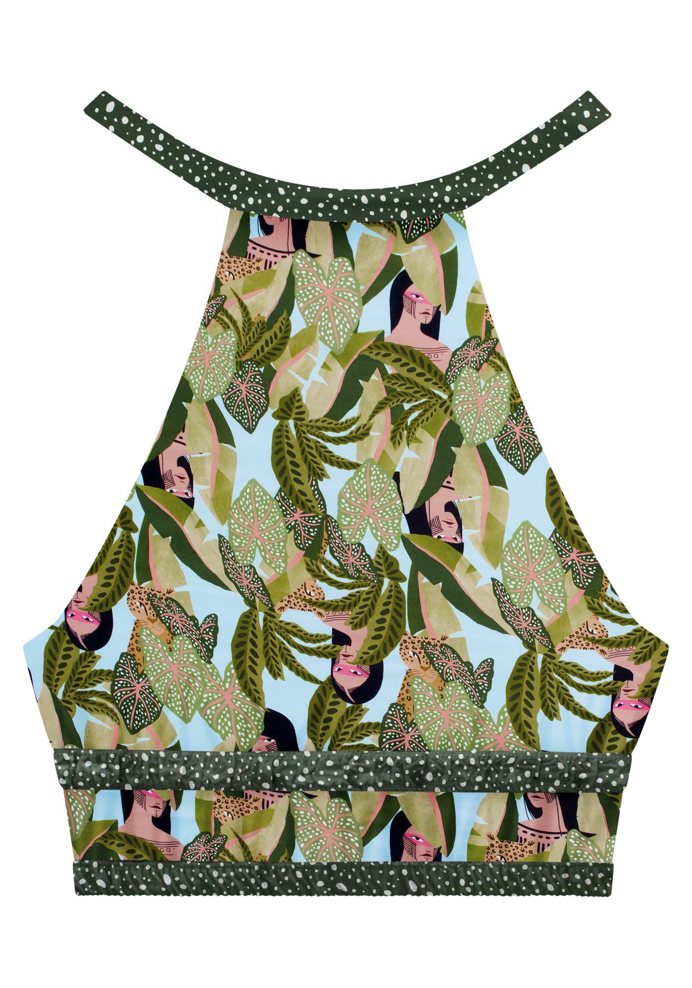 Blusa Cava Americana em Viscose com Franzidos, , large.