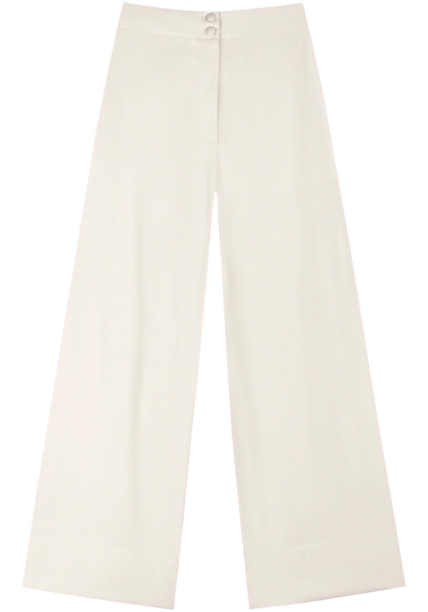 Cal&ccedil;a Reta Em Alfaiataria Com Cintura M&eacute;dia E Bot&otilde;es, , large.