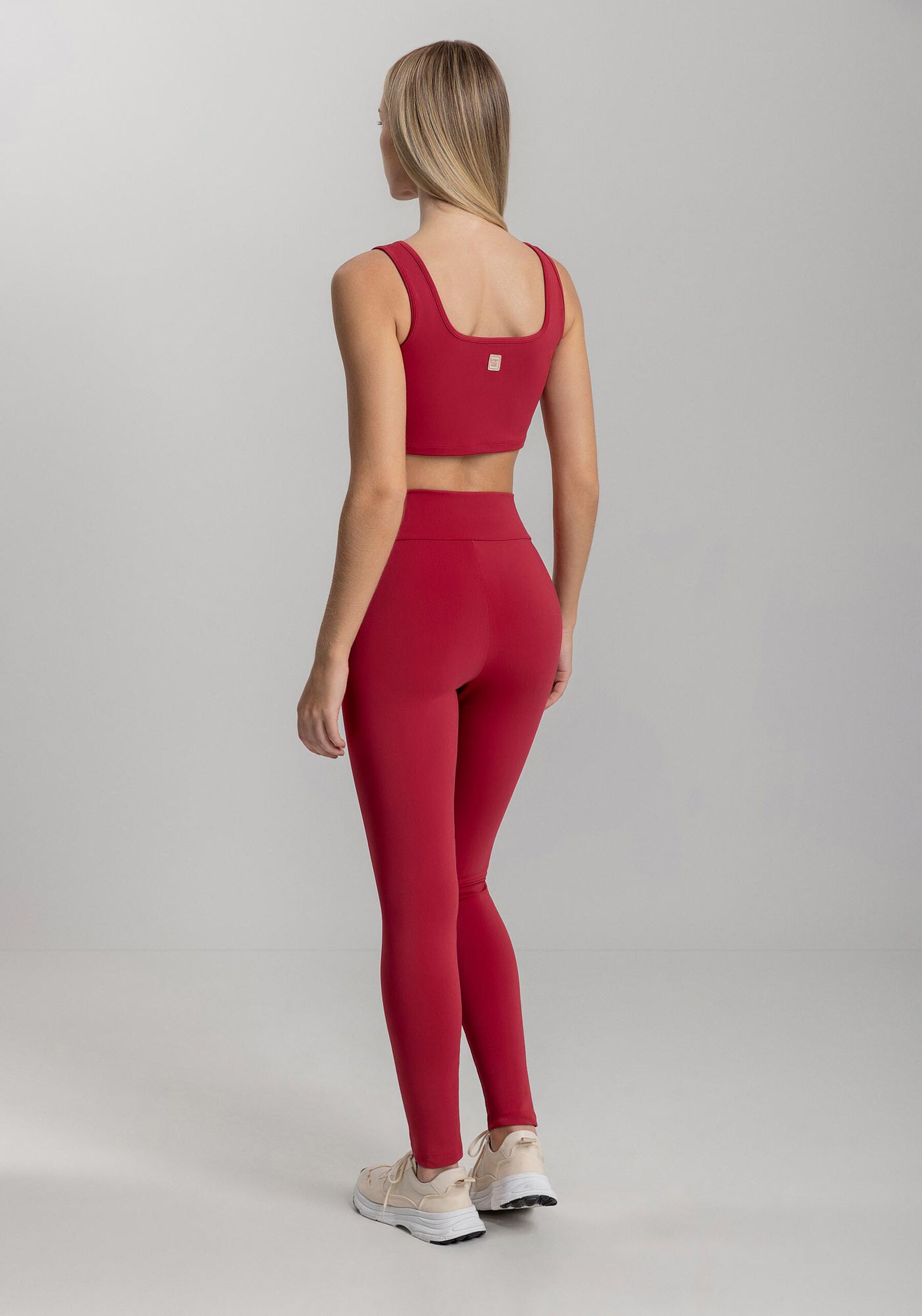 Calça Legging Básica De Cintura Alta Em Malha Move, VERMELHO QUIRIBATI. Calça Legging Básica De Cintura Alta Em Malha Move, VERMELHO QUIRIBATI, large.