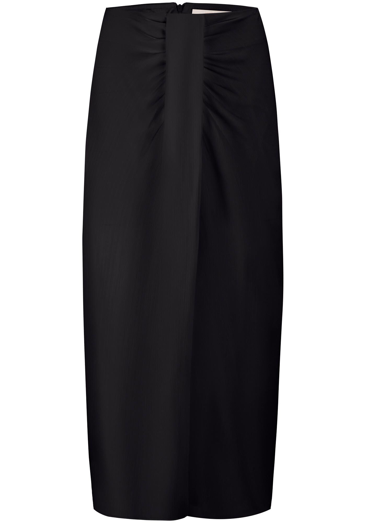 Saia Midi Franzida com Leve Acetinado, , large.