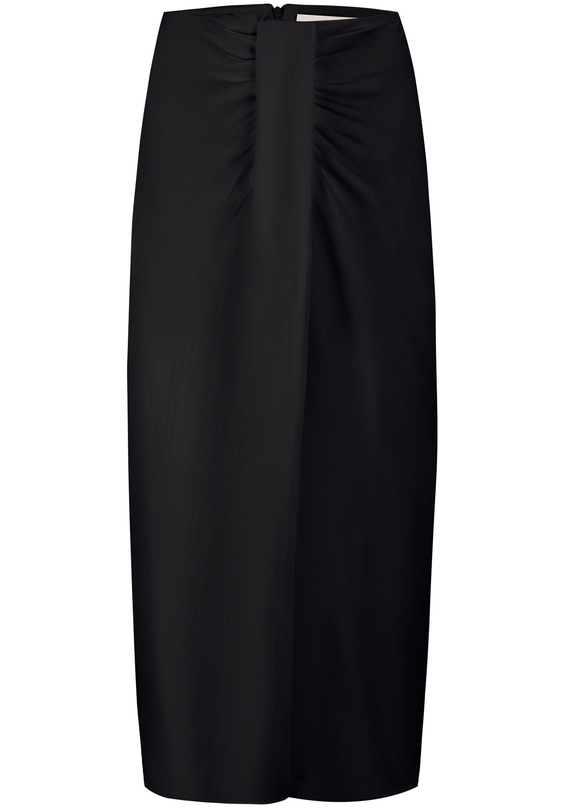 Saia Midi Franzida com Leve Acetinado, . Saia Midi Franzida com Leve Acetinado, , large.