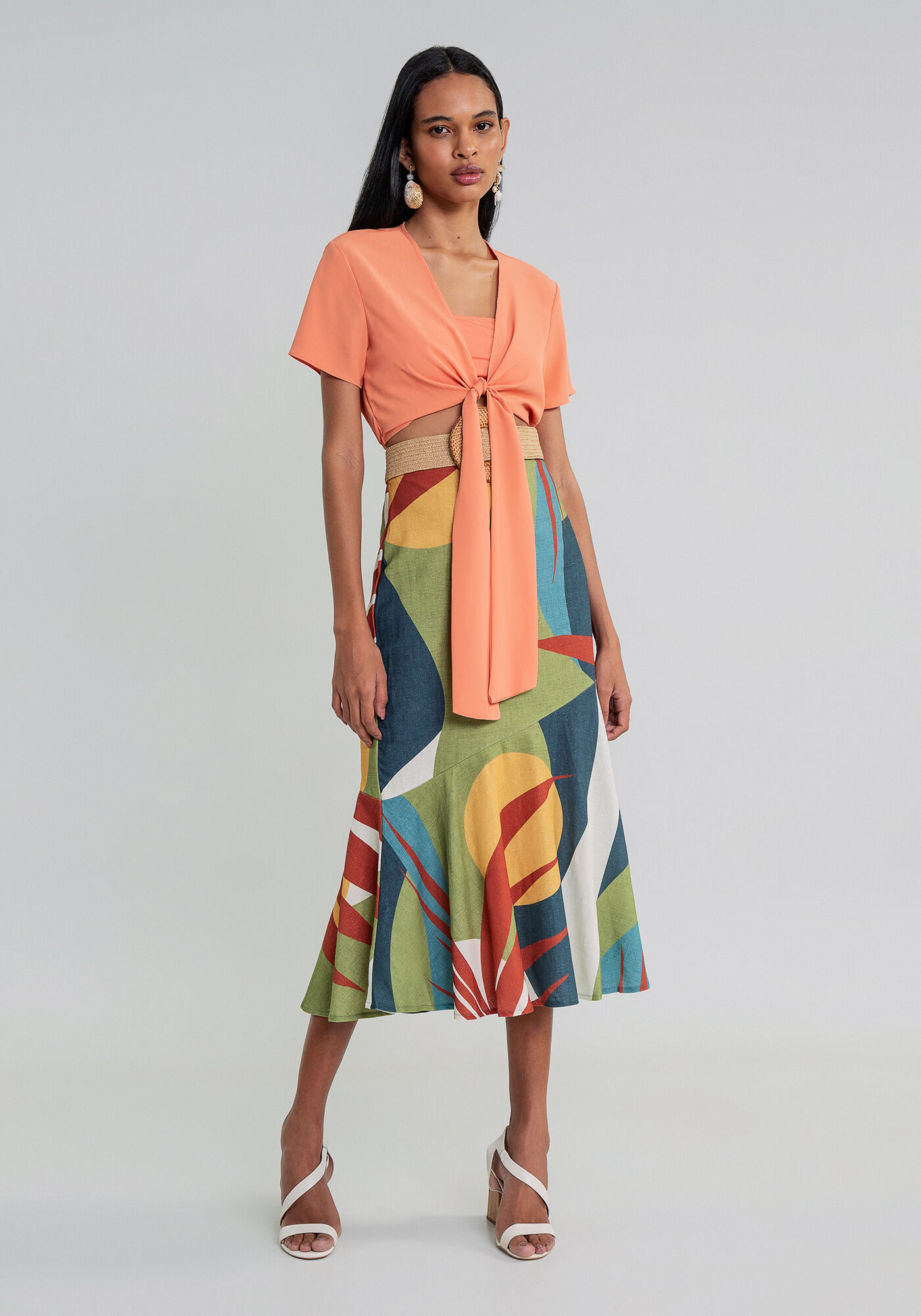 Blusa Cropped Amarra&ccedil;&atilde;o Top, , large.