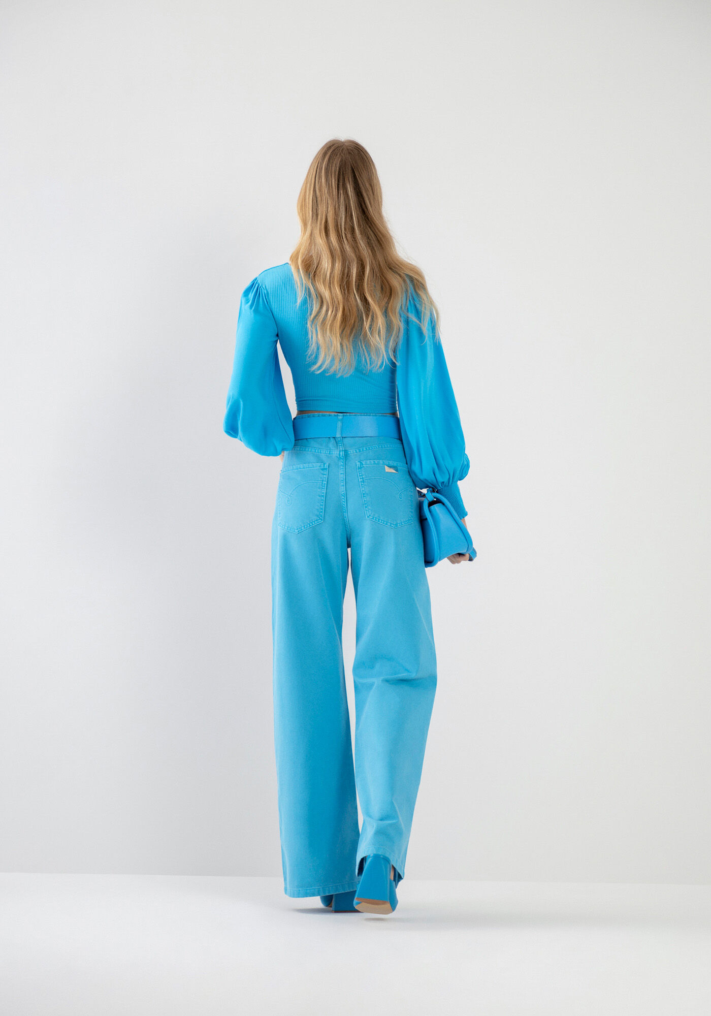 Cal&ccedil;a Sarja Wide Leg Color Super Alta, , large.