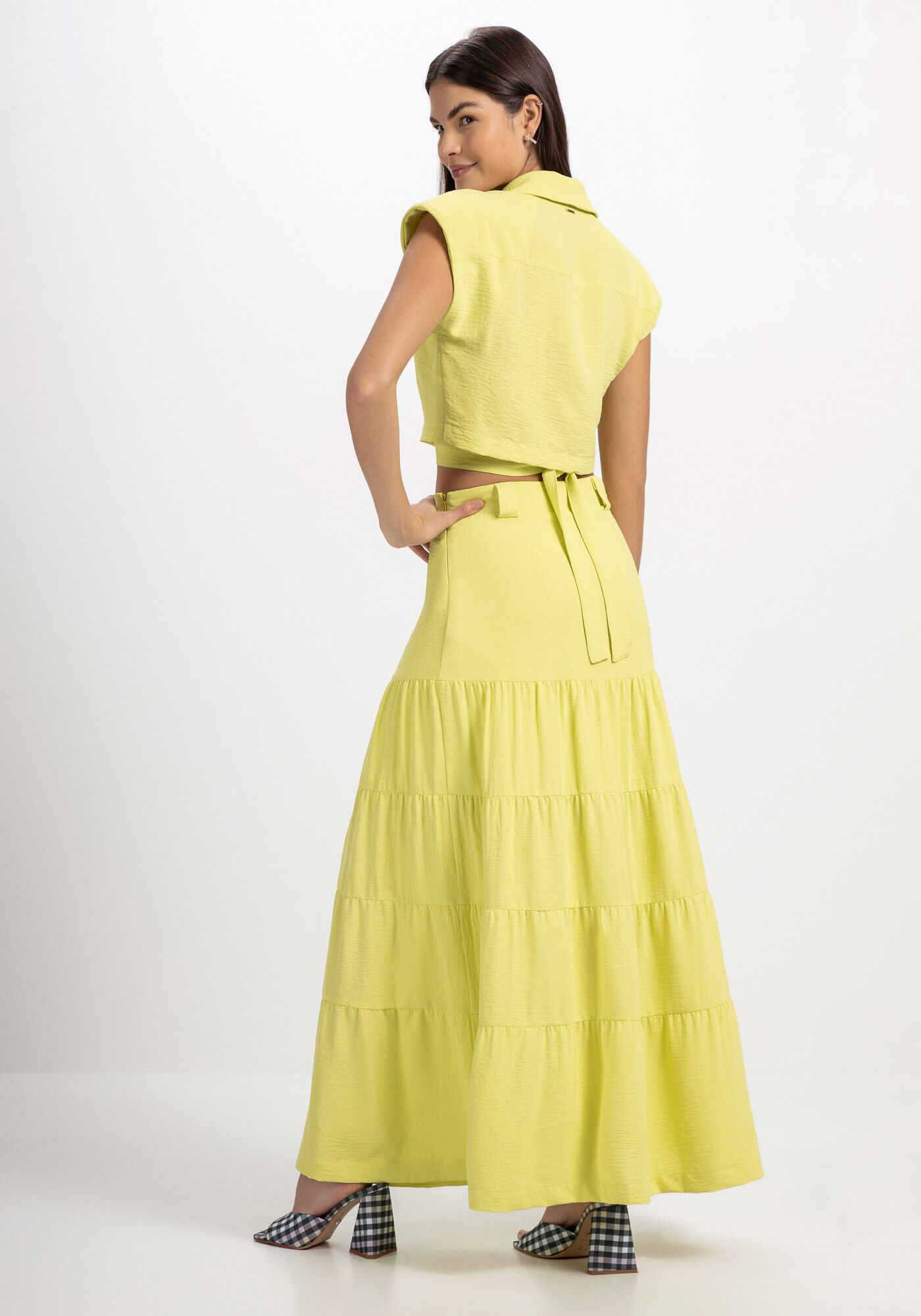 Blusa Cropped com Amarra&ccedil;&atilde;o, , large.