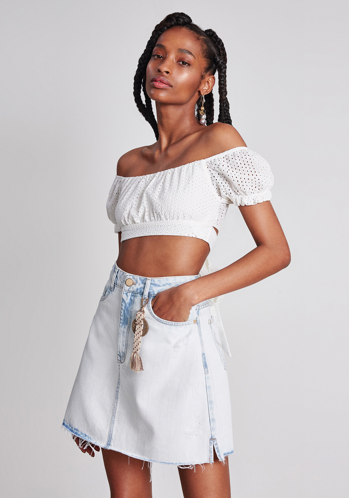 Blusa Cropped Amarra&ccedil;&atilde;o Laise, , large.