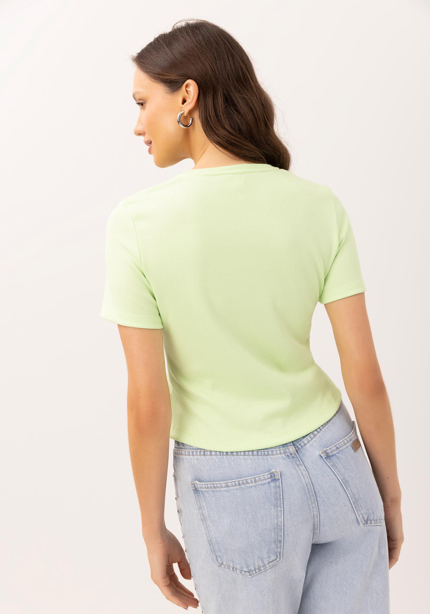 T-shirt Canelada Manga Curta Estampada, , large.