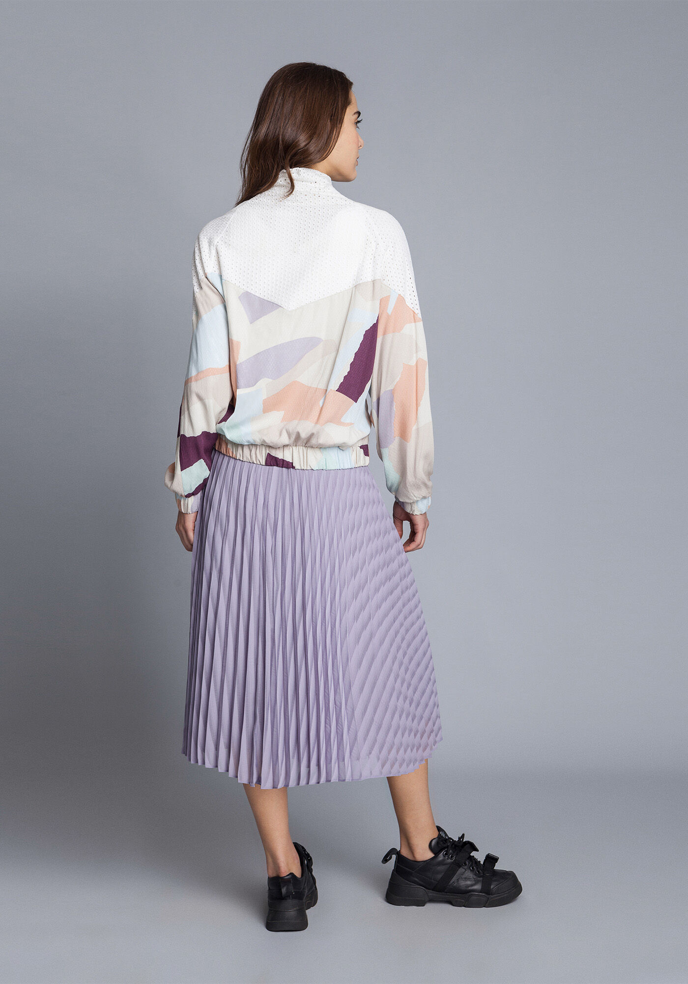 Jaqueta Estampada Recorte Laise, , large.