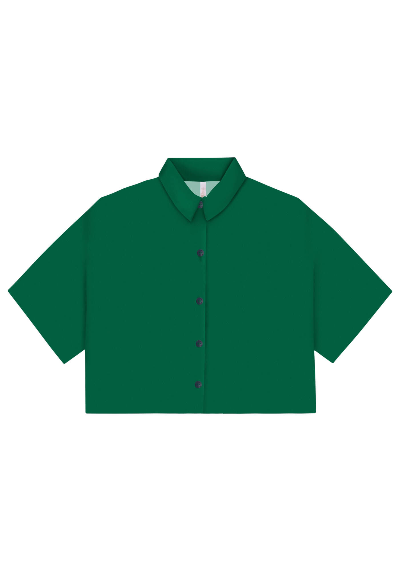 Camisa Cropped Manga Curta Cores, , large.