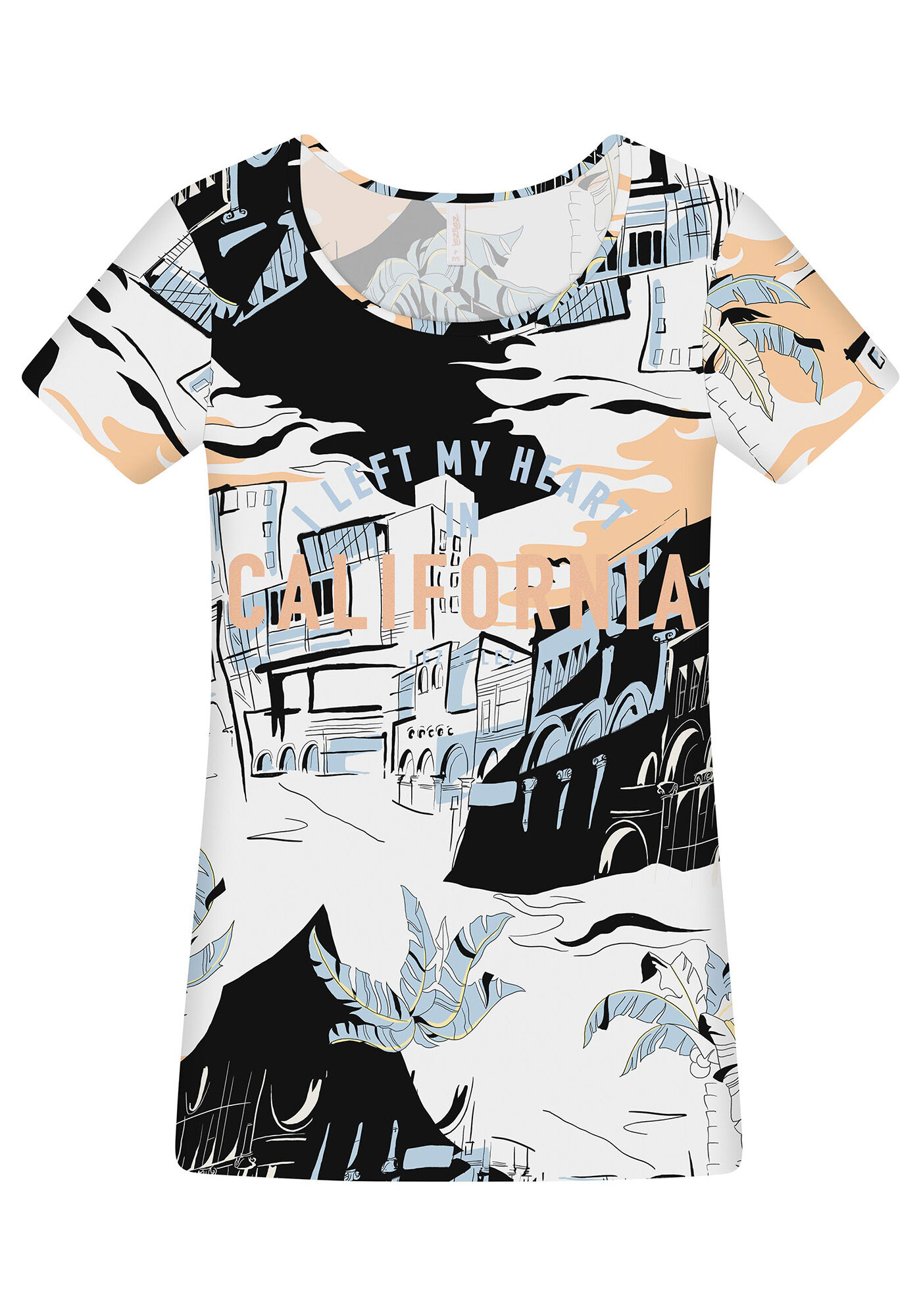 Blusa Manga Curta Estampada Dream, , large.