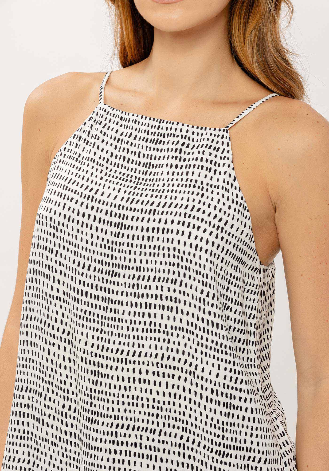 Blusa Halter Neck em Viscose Estampada, , large.