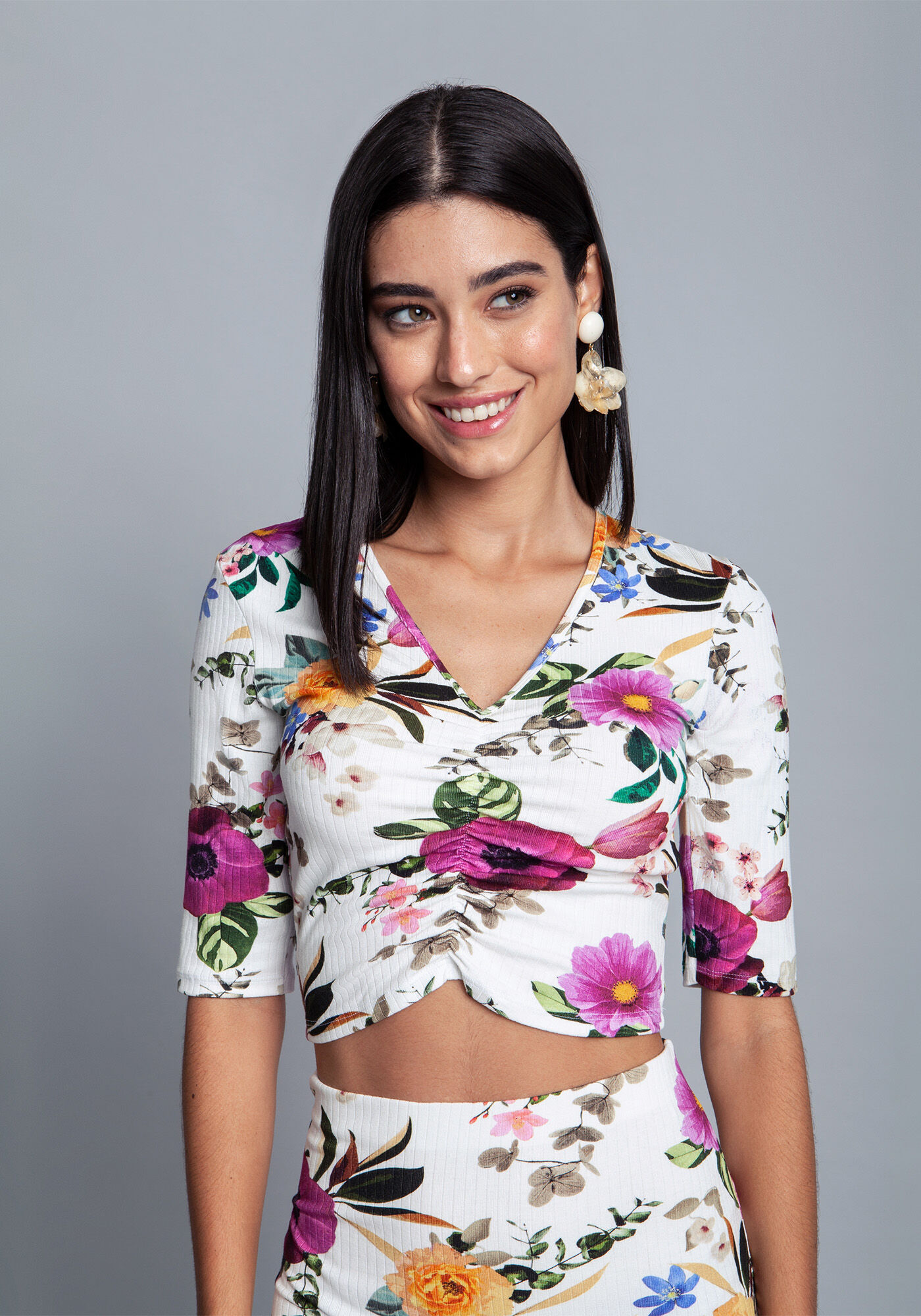 Blusa Malha Canelado Wave Cropped, , large.