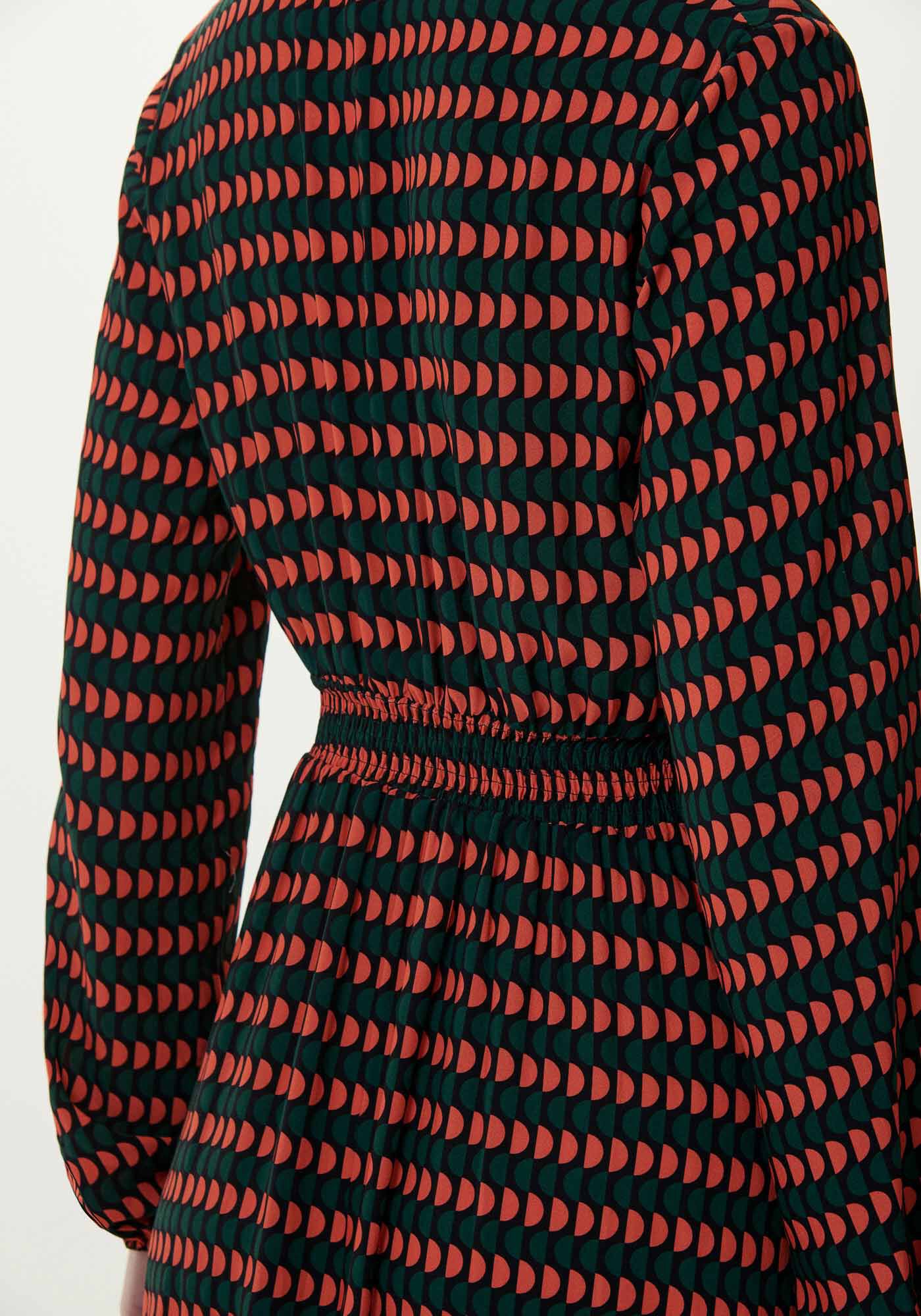 Vestido Estampado em Viscose com Manga Longa, , large.