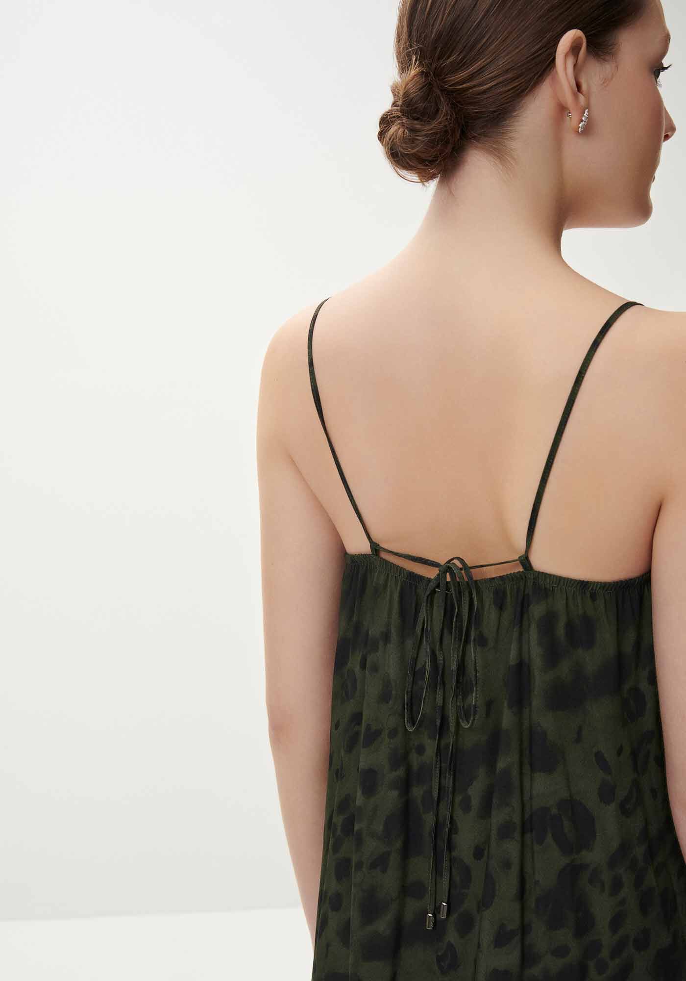 Vestido Midi Slip em Viscose Estampado, FOREST, large.