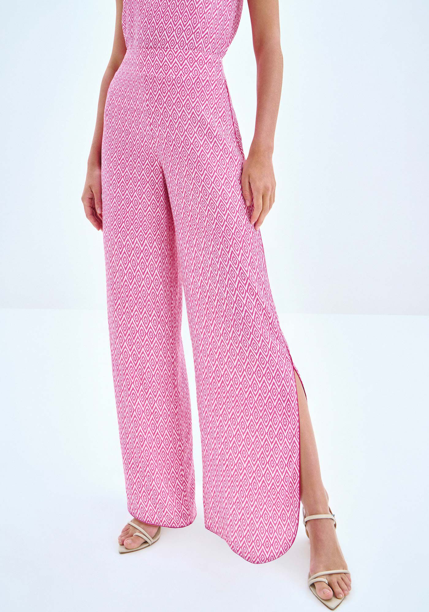 Cal&ccedil;a Reta em Viscose com Fenda, , large.