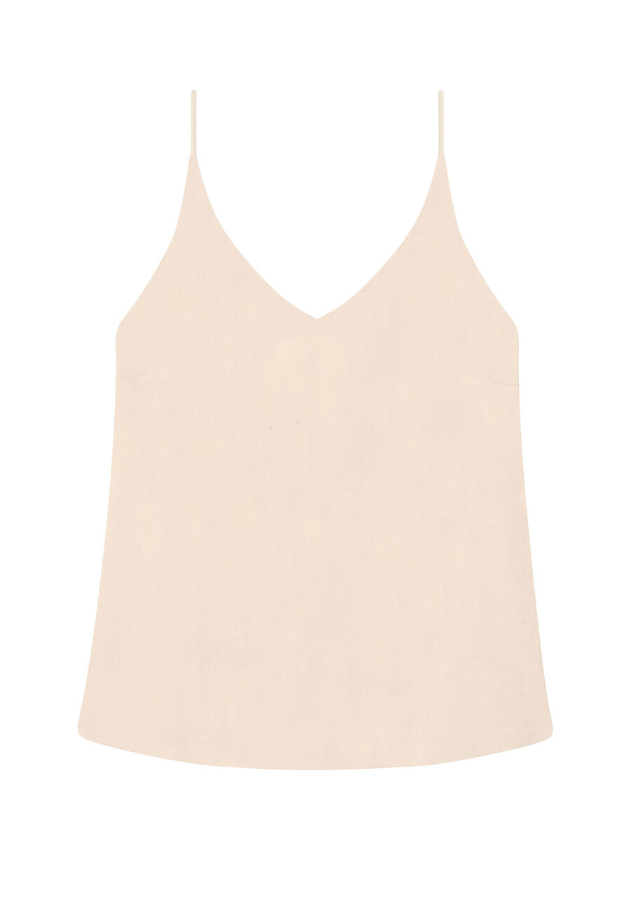 Blusa com Alças em Seda, . Blusa com Alças em Seda, , large.