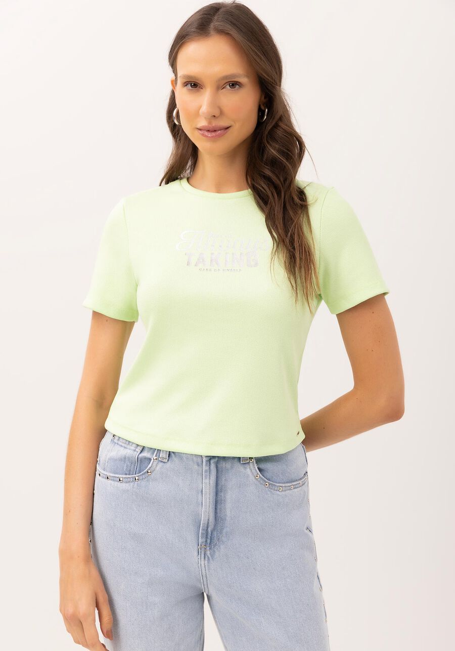 T-shirt Canelada Manga Curta Estampada, . T-shirt Canelada Manga Curta Estampada, , large.