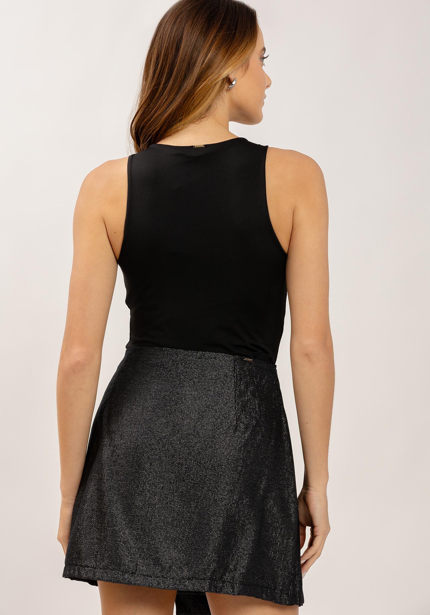 Blusa em Malha Aveludada com Cut Franzido, , large.