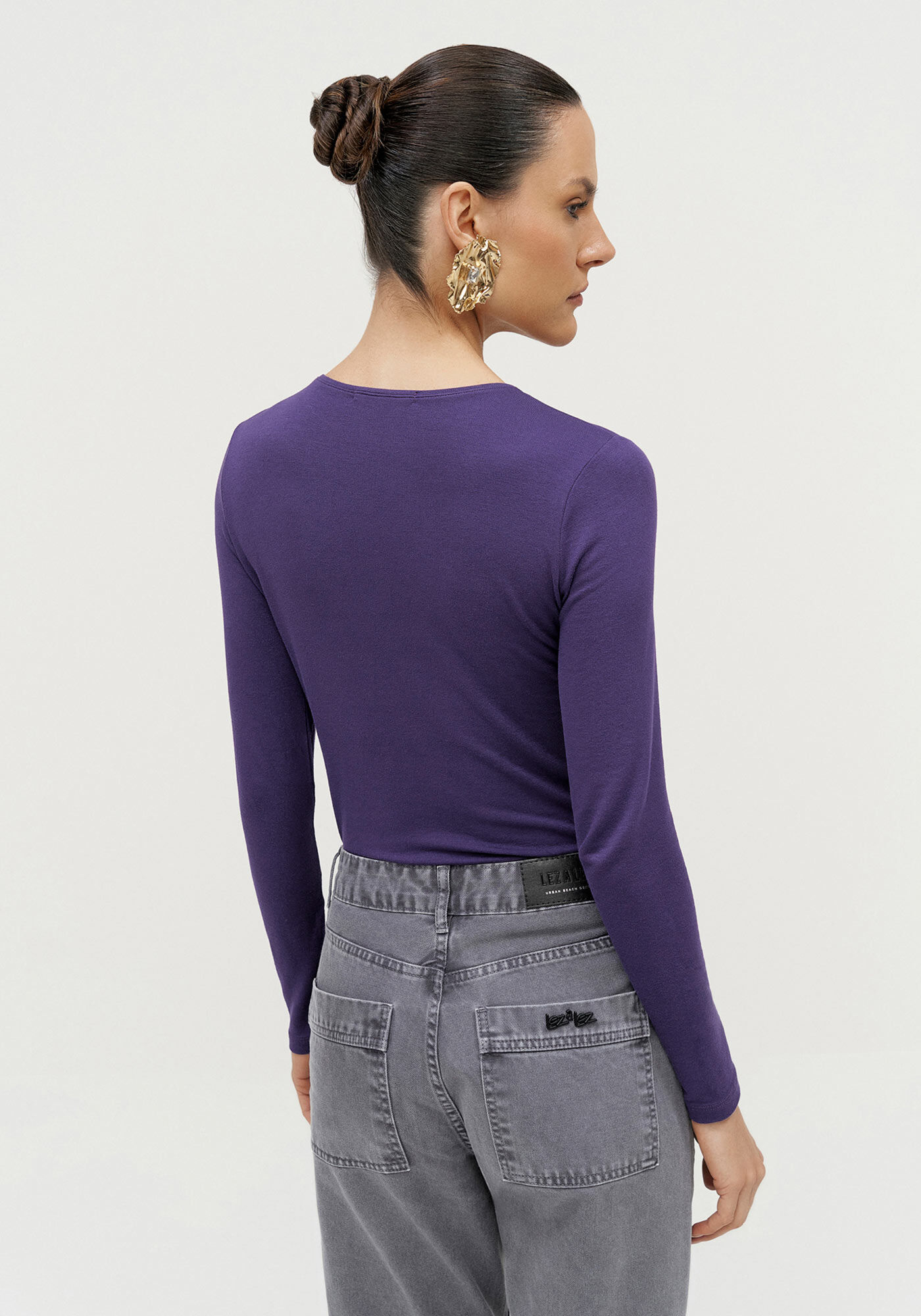 Blusa Manga Longa em Tric&ocirc; Basic, , large.