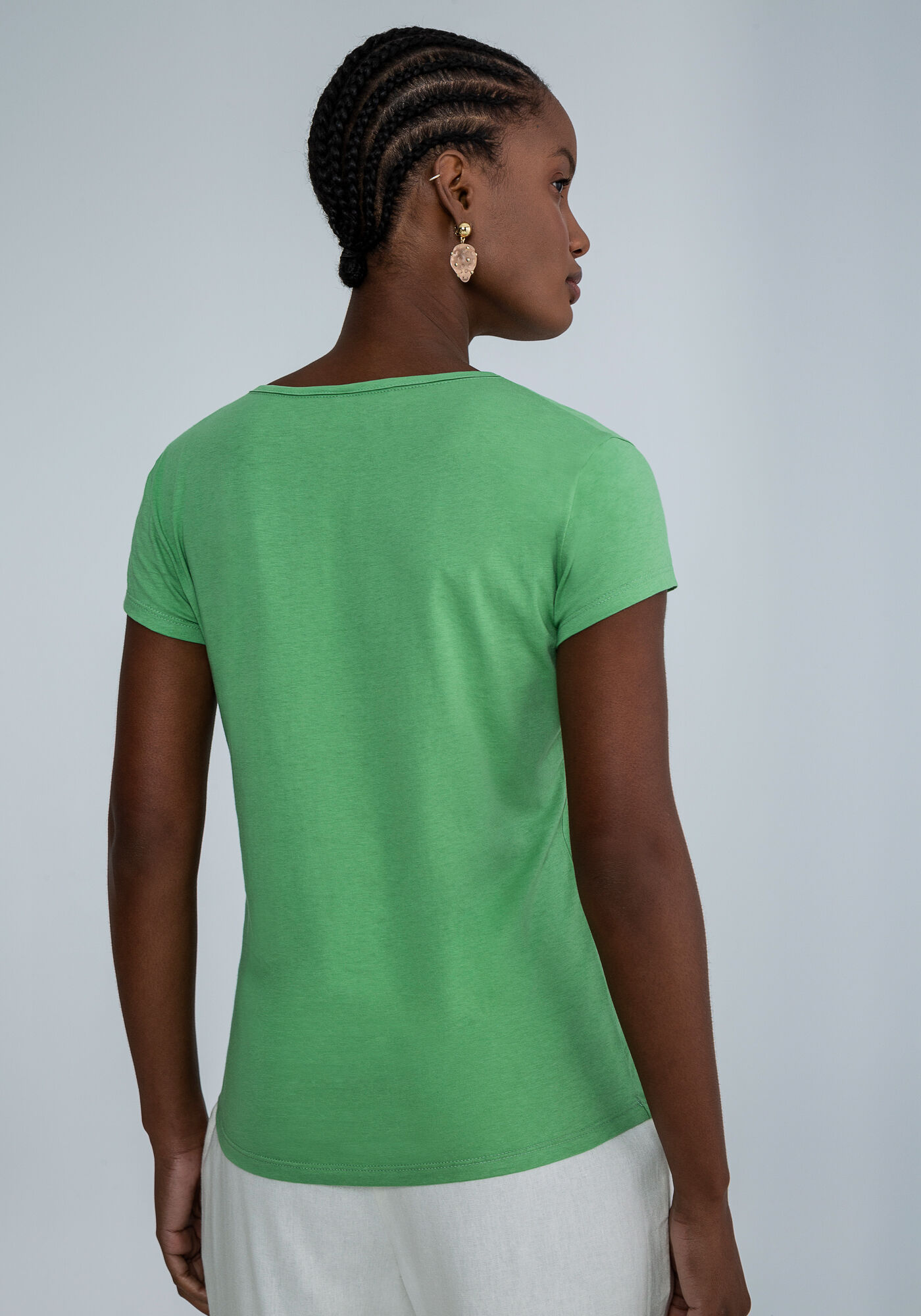 Blusa Manga Curta Estampada, , large.