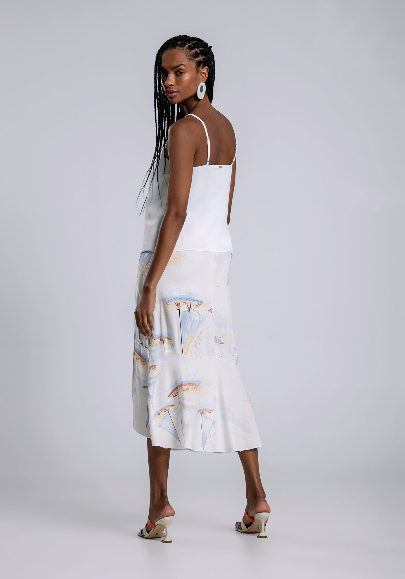 Blusa com Al&ccedil;as em Tecido Plano com Decote Reto, MARACAIPE, large.