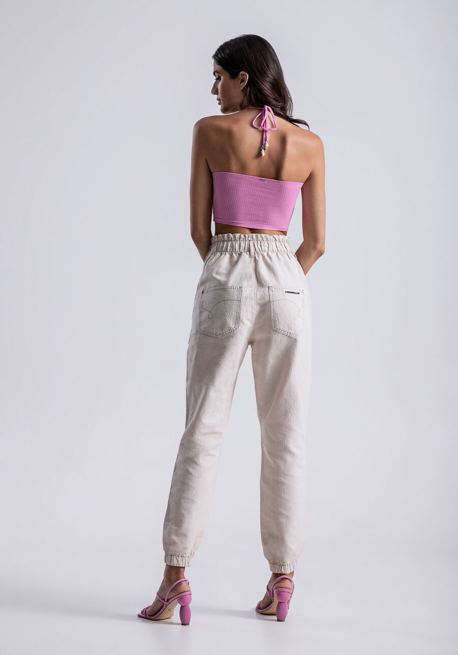 Blusa Frente Única Cropped Canelada com Cut Out, . Blusa Frente Única Cropped Canelada com Cut Out, , large.