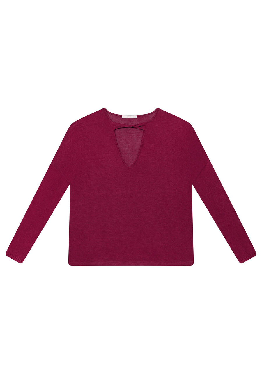 Blusa Manga Longa Recorte, . Blusa Manga Longa Recorte, , large.