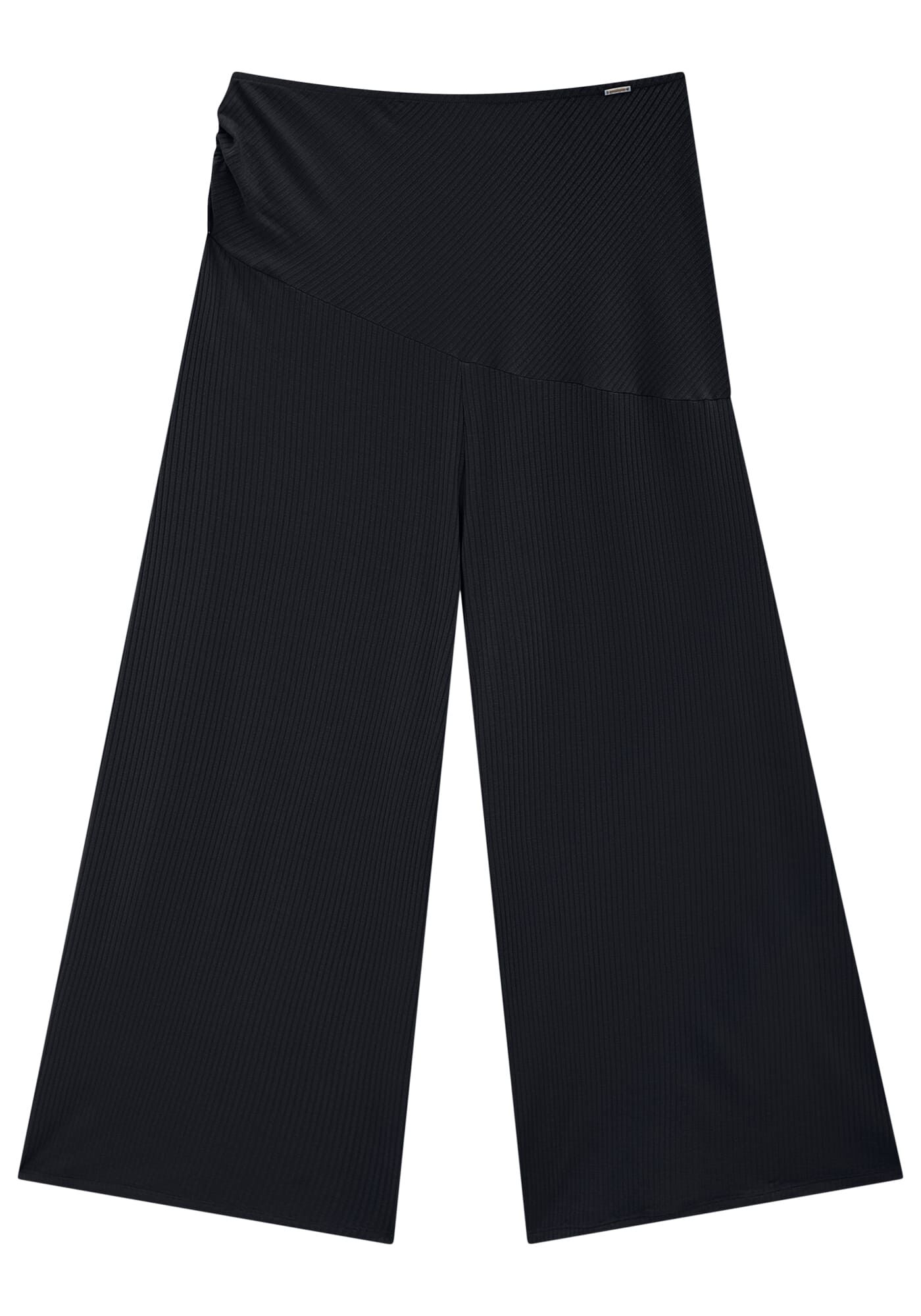 Cal a Pantalona Cropped Canelada com Cut Out Lez a Lez