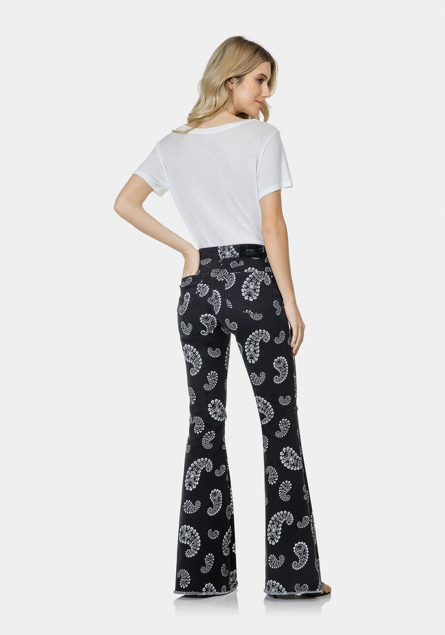 Calça Over Flare Malibu Sarja, . Calça Over Flare Malibu Sarja, , large.