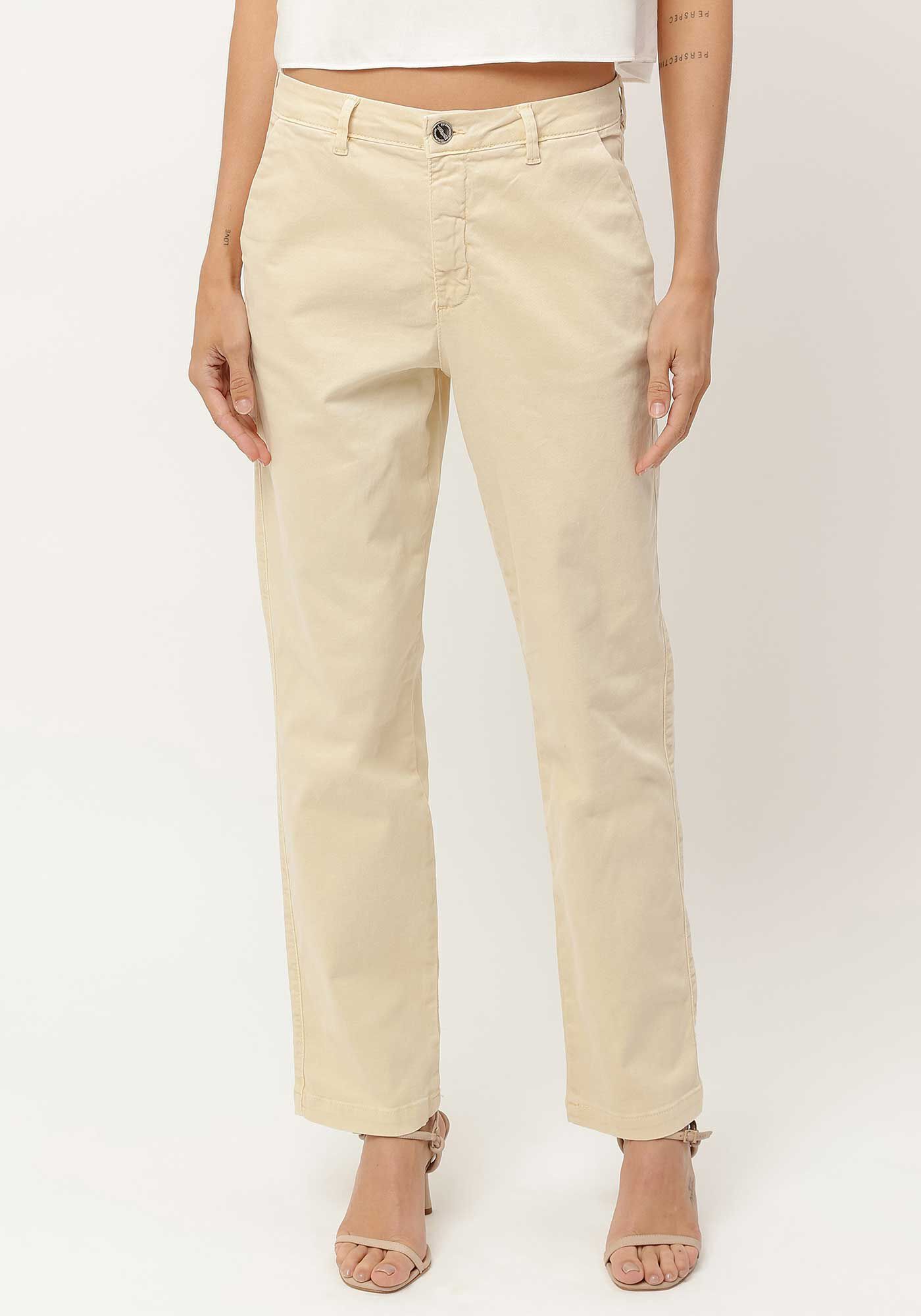 Cal&ccedil;a Sarja Slim Alfaiataria Cropped, BEGE CHAMONIX, large.