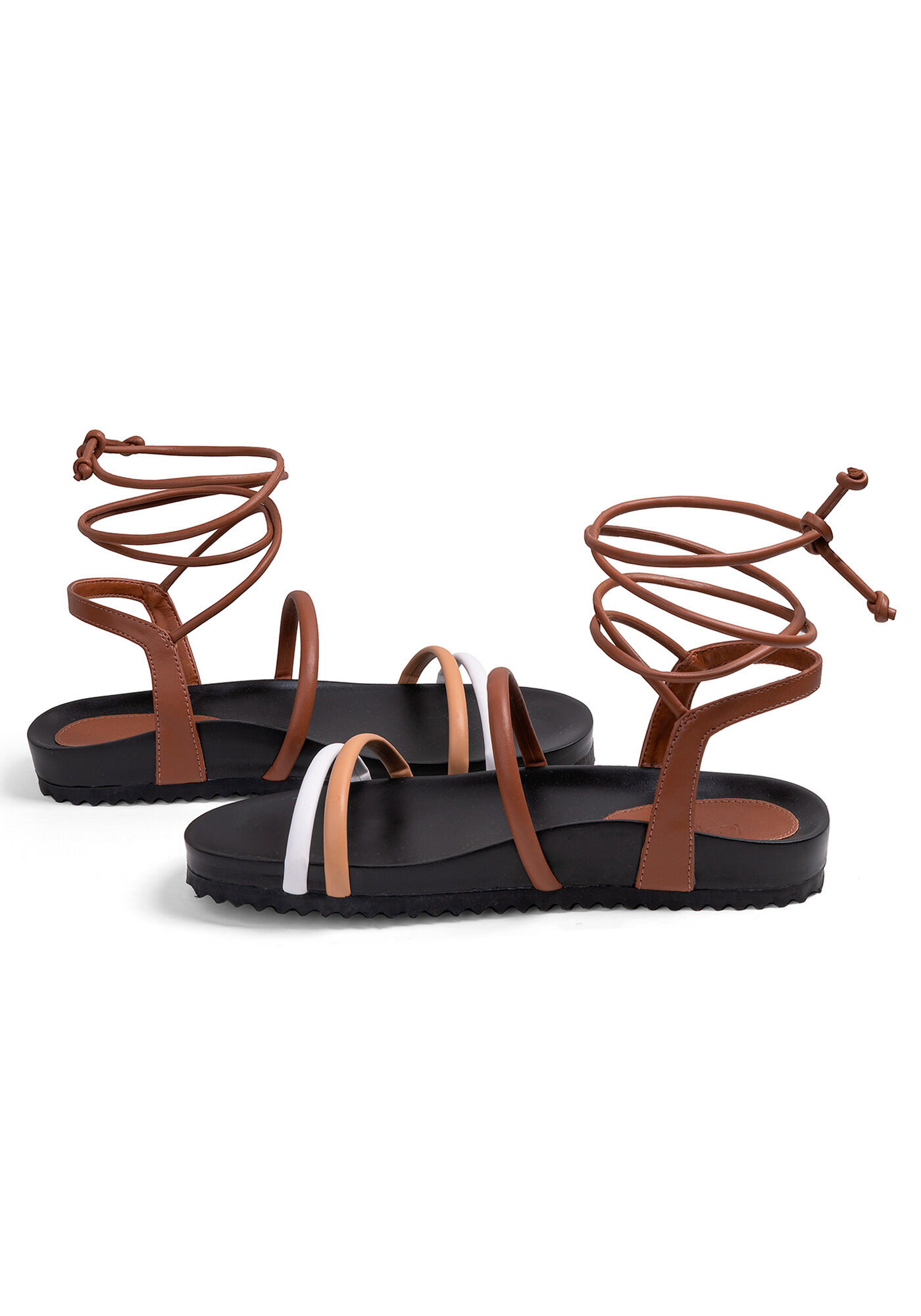 Sand&aacute;lia Papete com Amarra&ccedil;&atilde;o, , large.