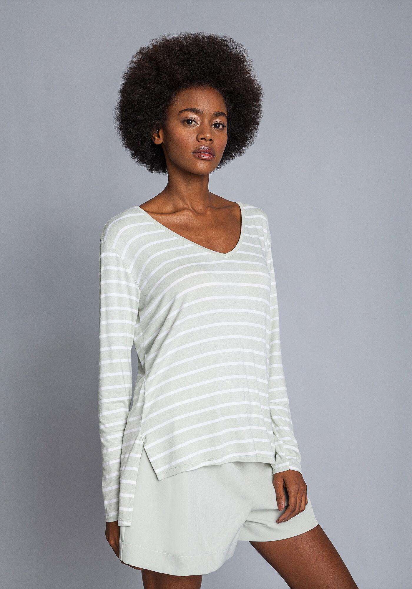 Blusa Manga Longa Listrada, , large.