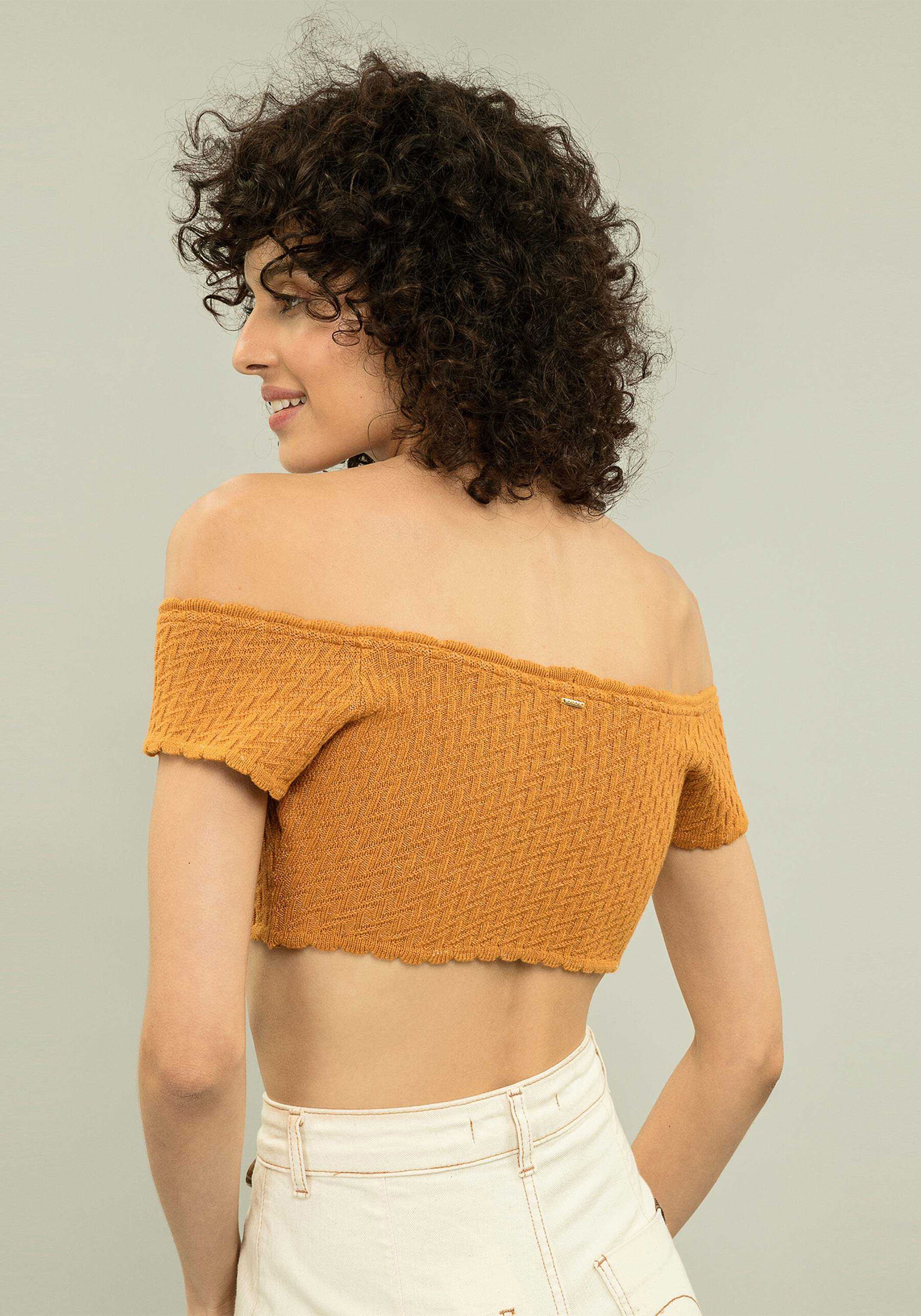Blusa Cropped Ombro a Ombro, . Blusa Cropped Ombro a Ombro, , large.